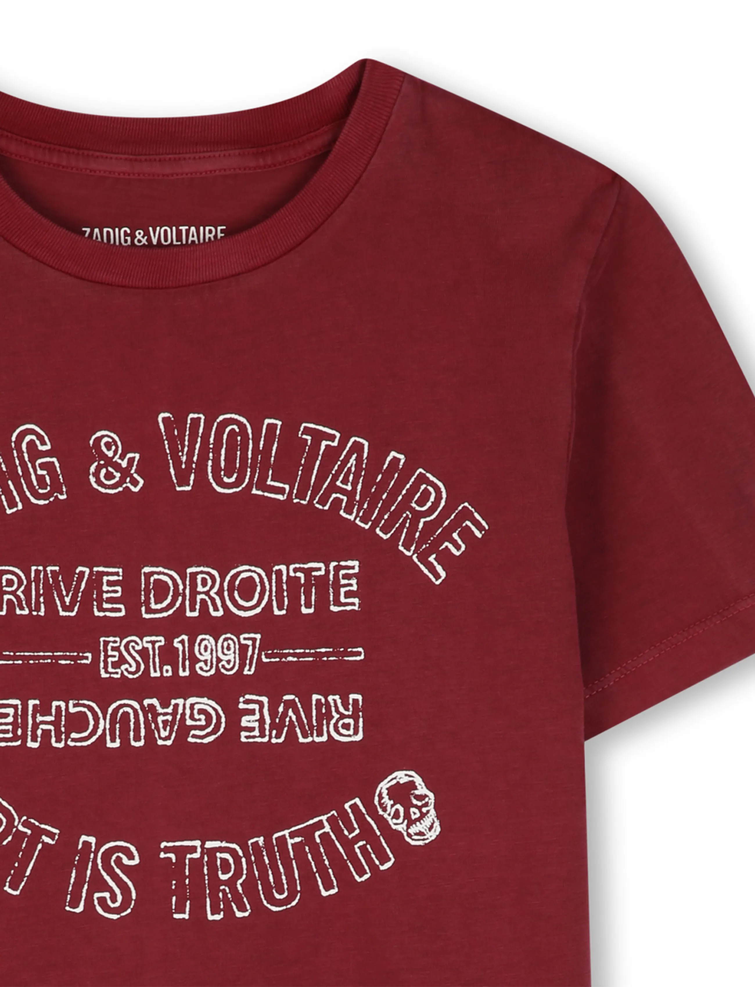 Zadig & Voltaire Kids - SHORT SLEEVES TEE-SHIRT - crimson - 4
