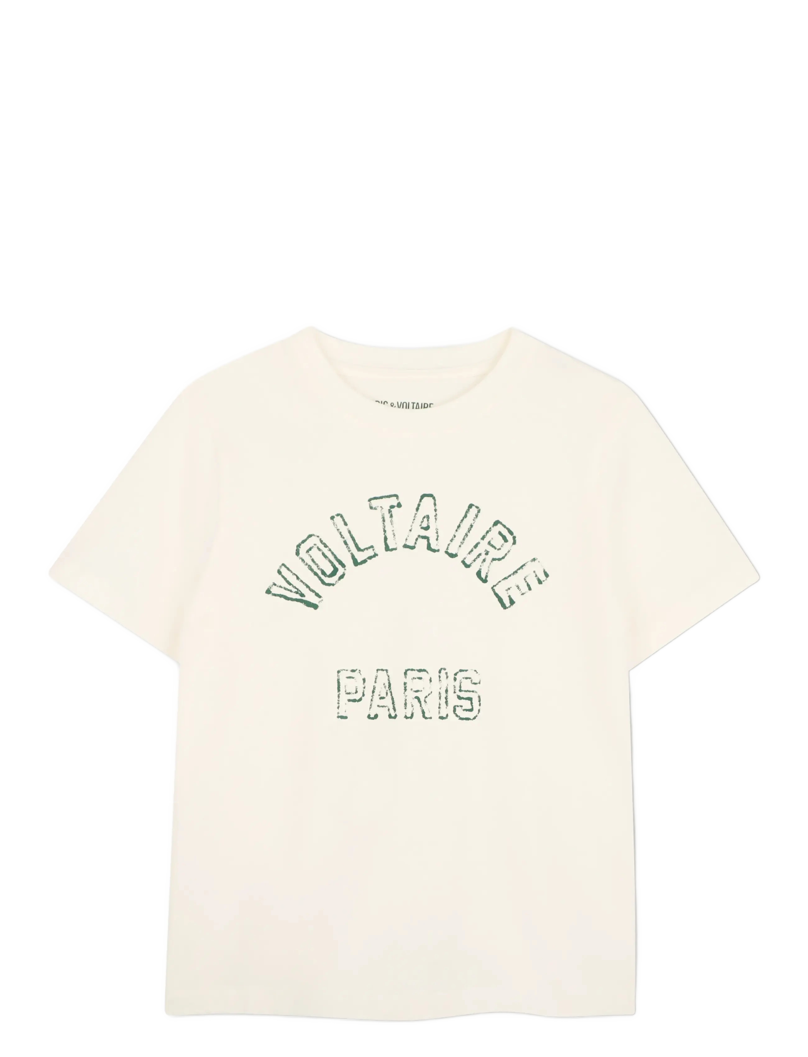 Zadig & Voltaire Kids SHORT SLEEVES TEE-SHIRT - Teens 140-176 - OFF WHITE / cream