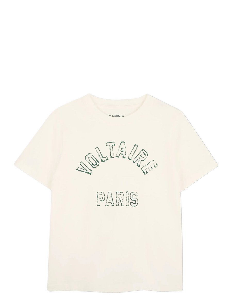Zadig & Voltaire Kids - SHORT SLEEVES TEE-SHIRT - krótki rękaw - off white - 1