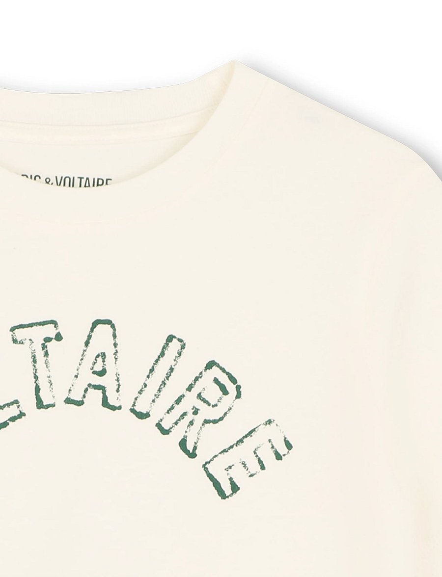 Zadig & Voltaire Kids - SHORT SLEEVES TEE-SHIRT - krótki rękaw - off white - 4