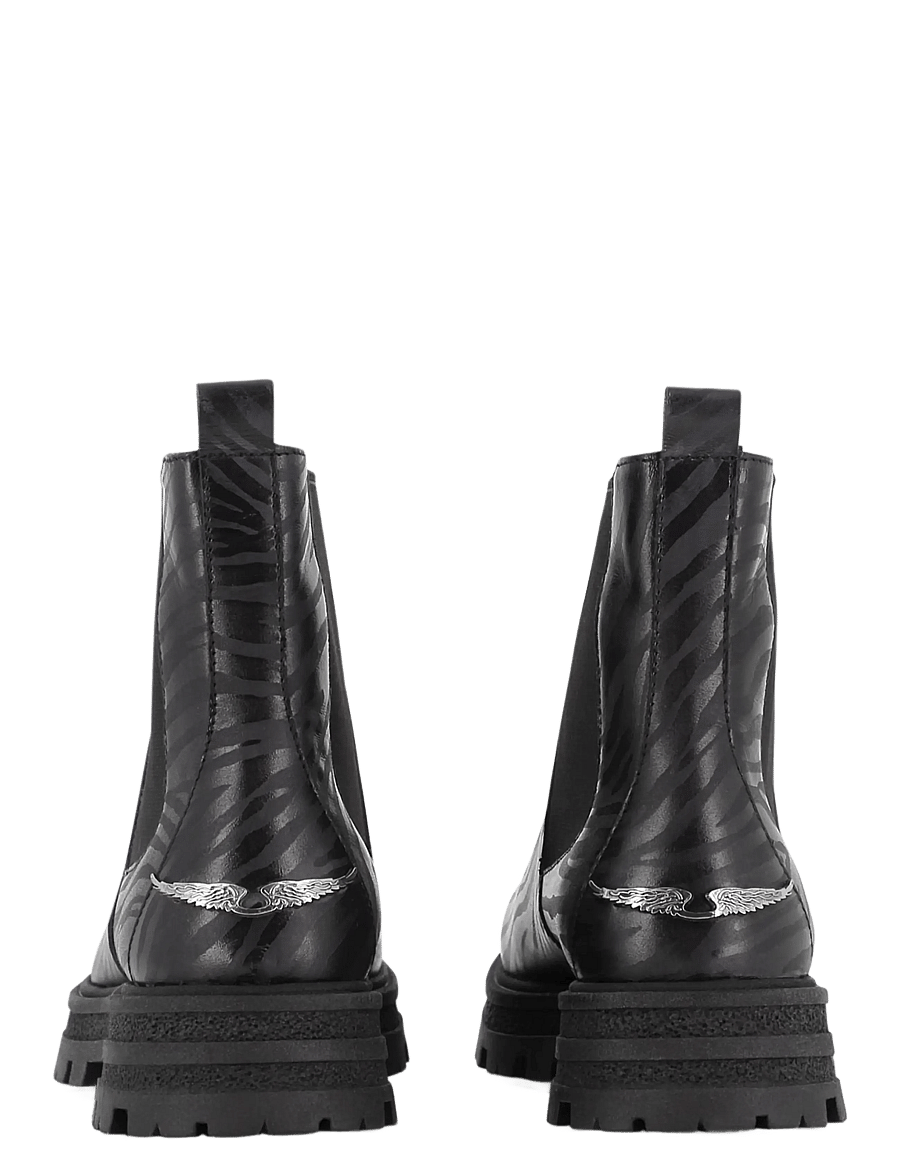 Zadig & Voltaire Kids - ANKLE BOOTS - talvesaapad - black - 2