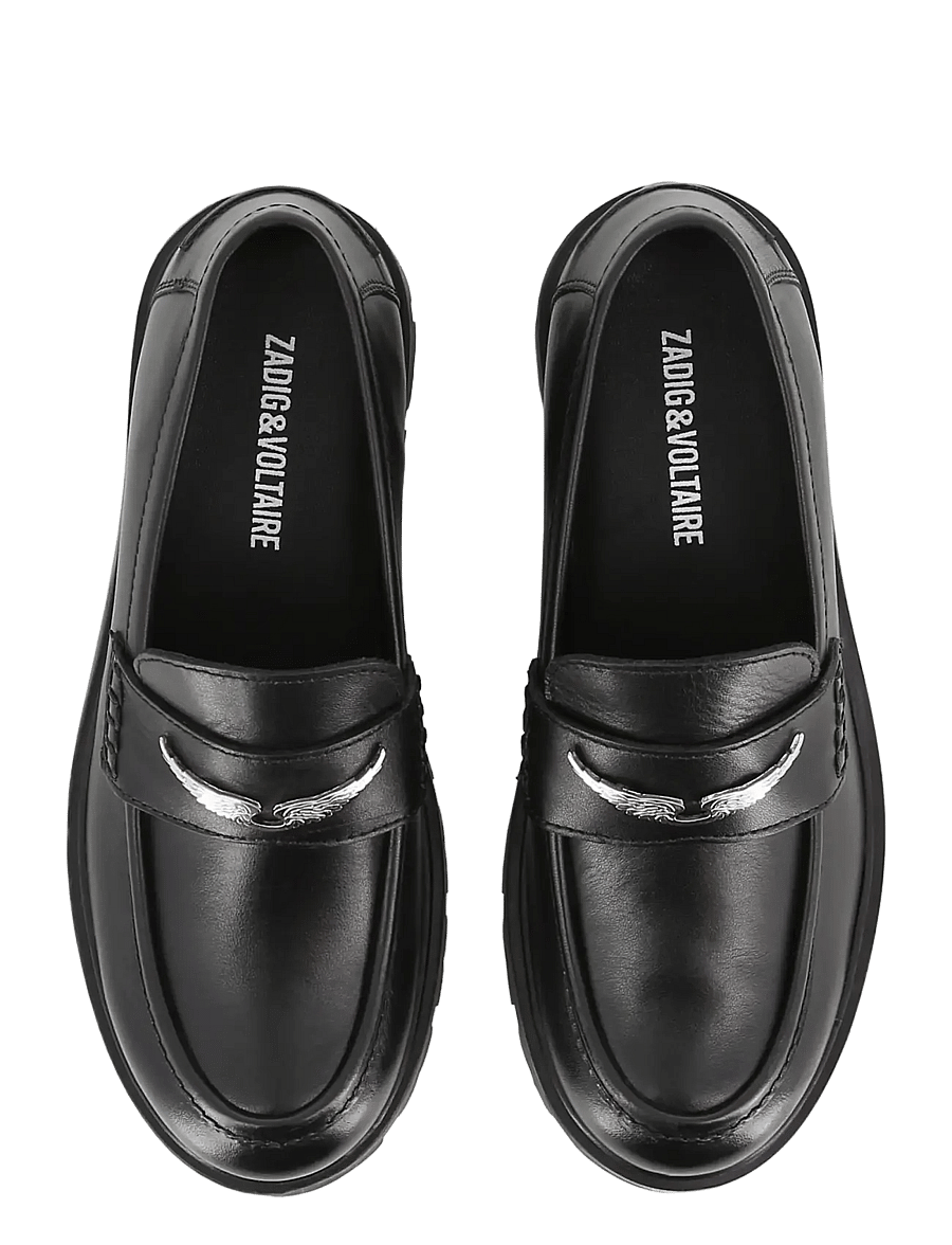 Zadig & Voltaire Kids - MOCCASIN - baleriinad ja jalgatorgatavad jalanõud - black - 3