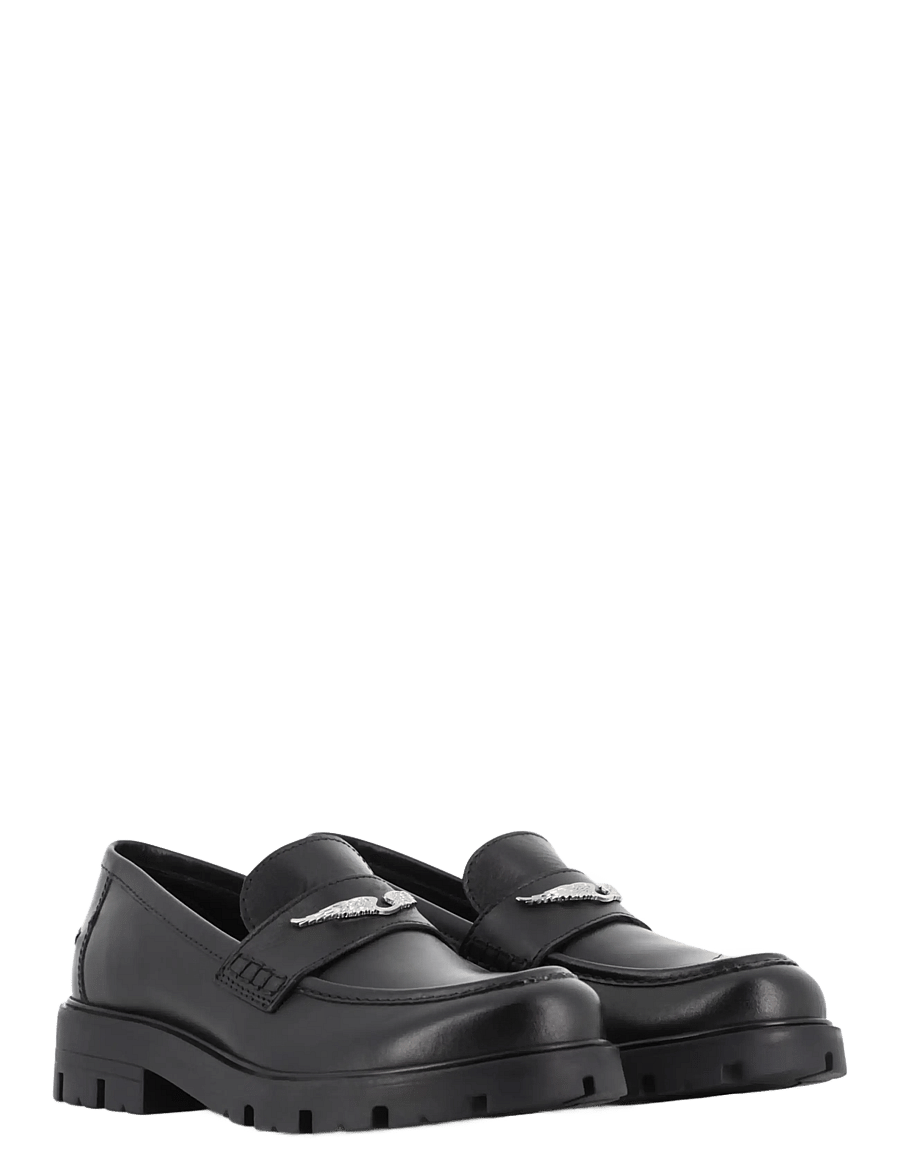 Zadig & Voltaire Kids - MOCCASIN - baleriinad ja jalgatorgatavad jalanõud - black - 5