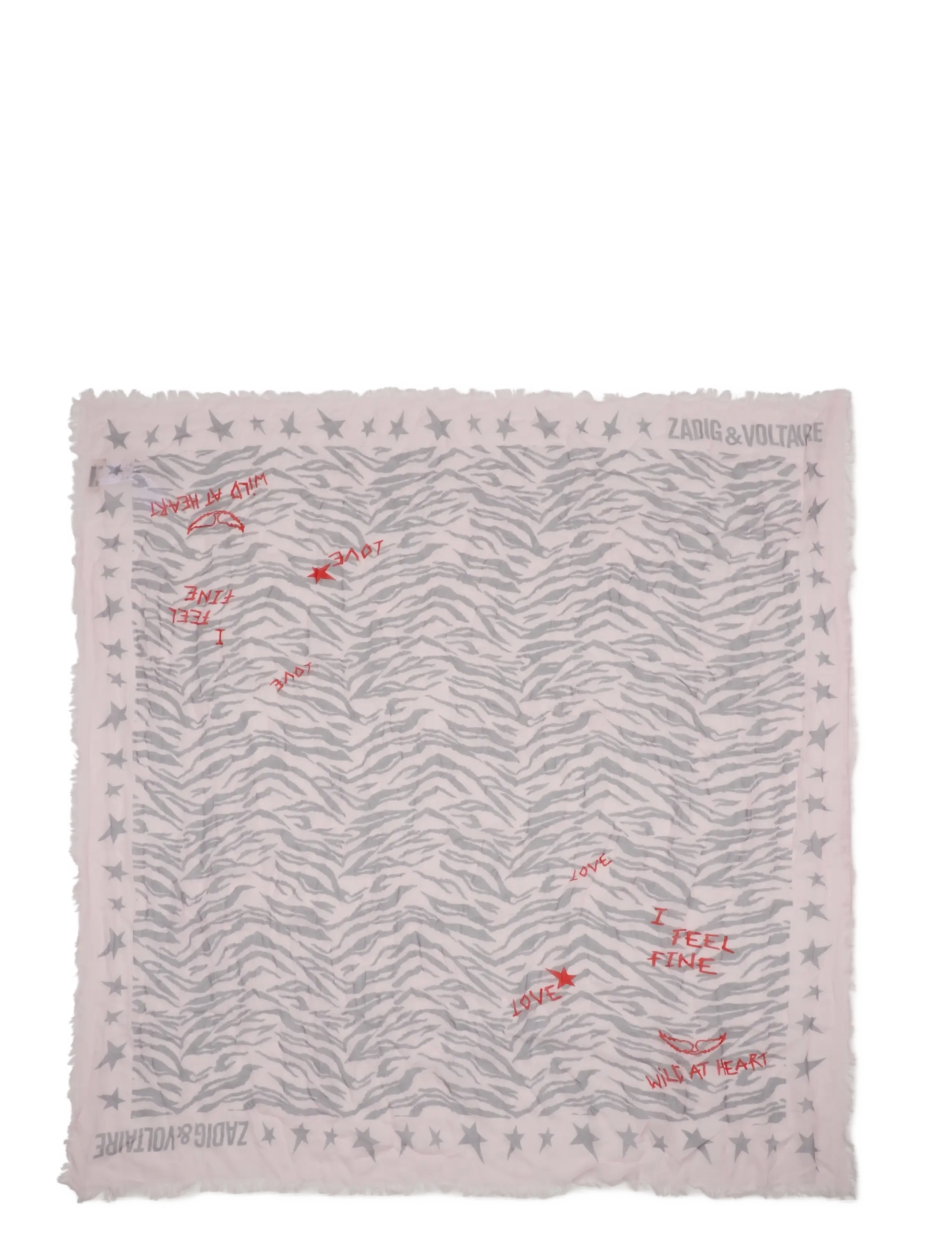 Zadig & Voltaire Kids SCARF - Vintersport - PALE PINK / pink/rose