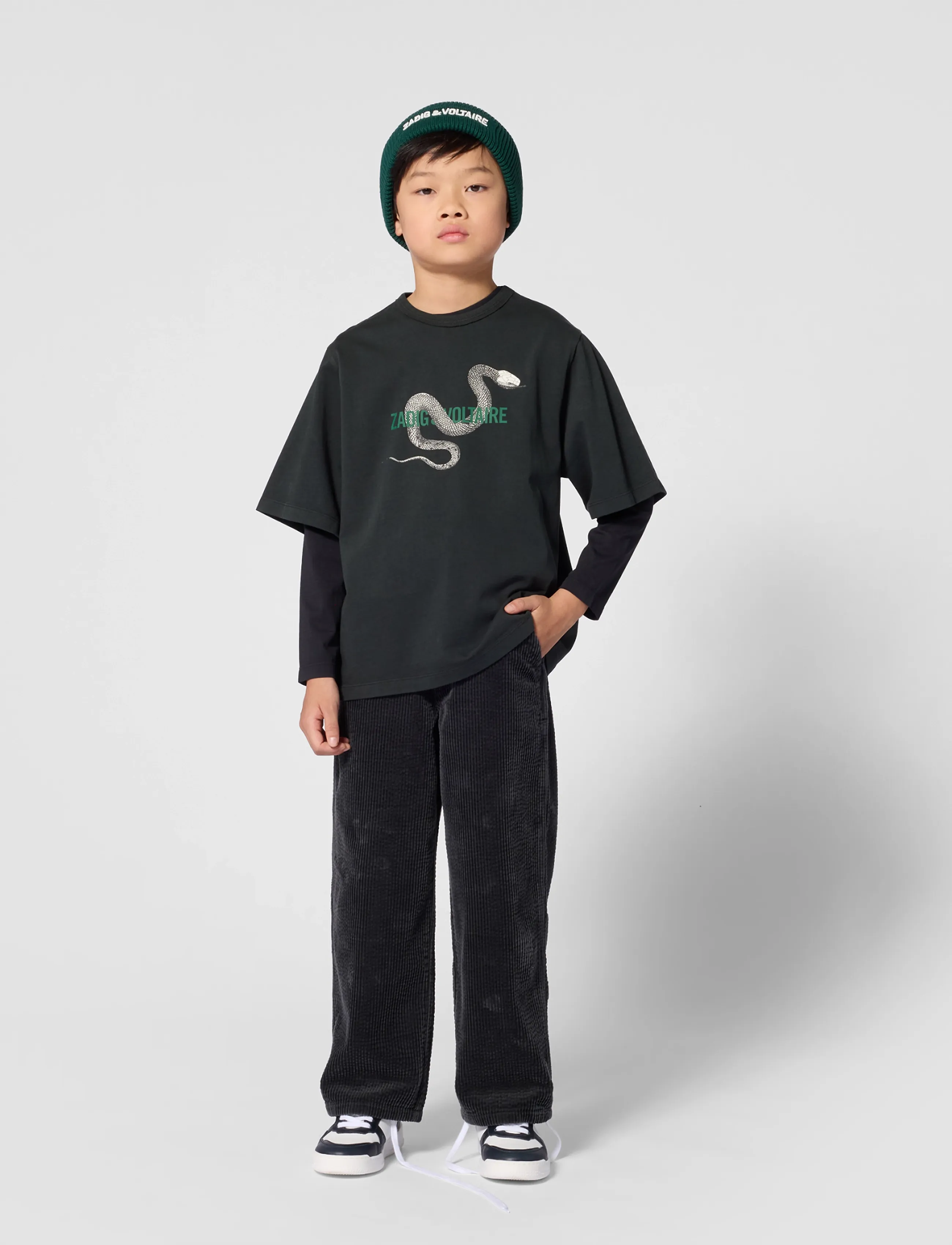 Zadig & Voltaire Kids - PULL ON HAT - rain forest - 3