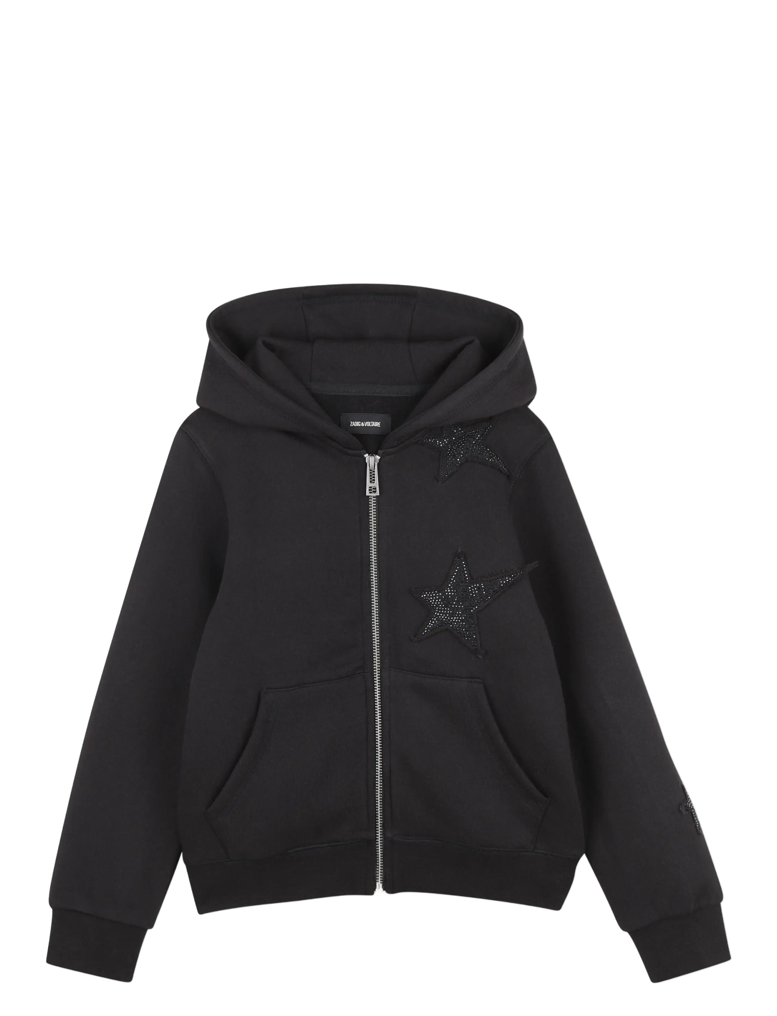 Zadig & Voltaire Kids HOODED CARDIGAN - ZADIG&VOLTAIRE - BLACK / black