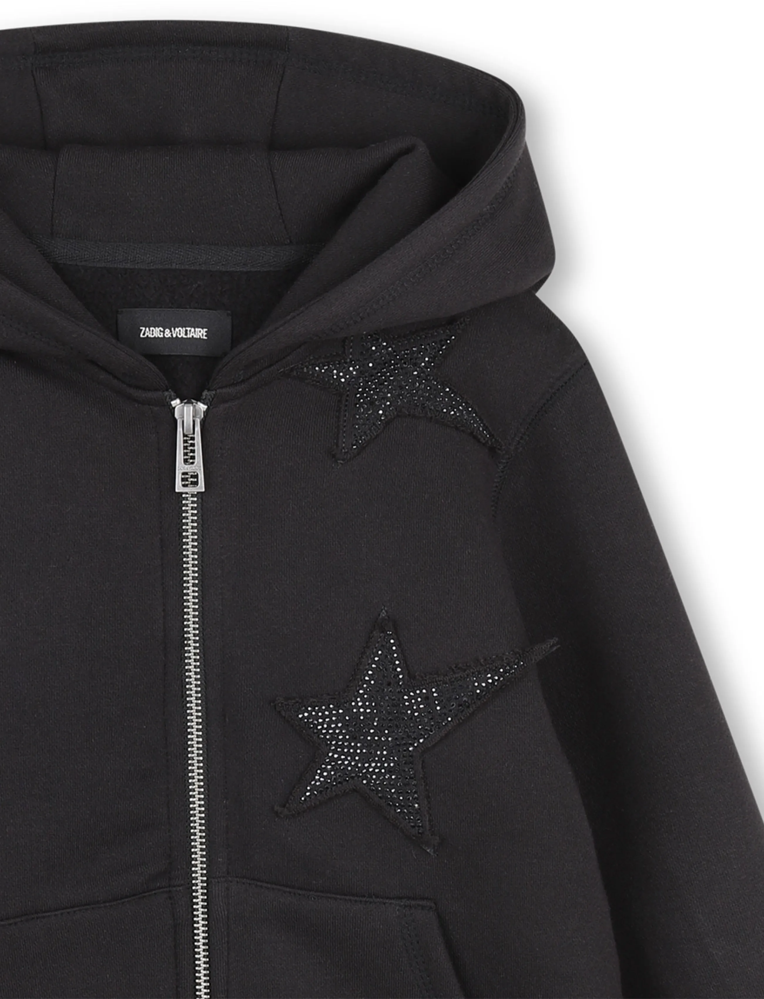 Zadig & Voltaire Kids - HOODED CARDIGAN - black - 2