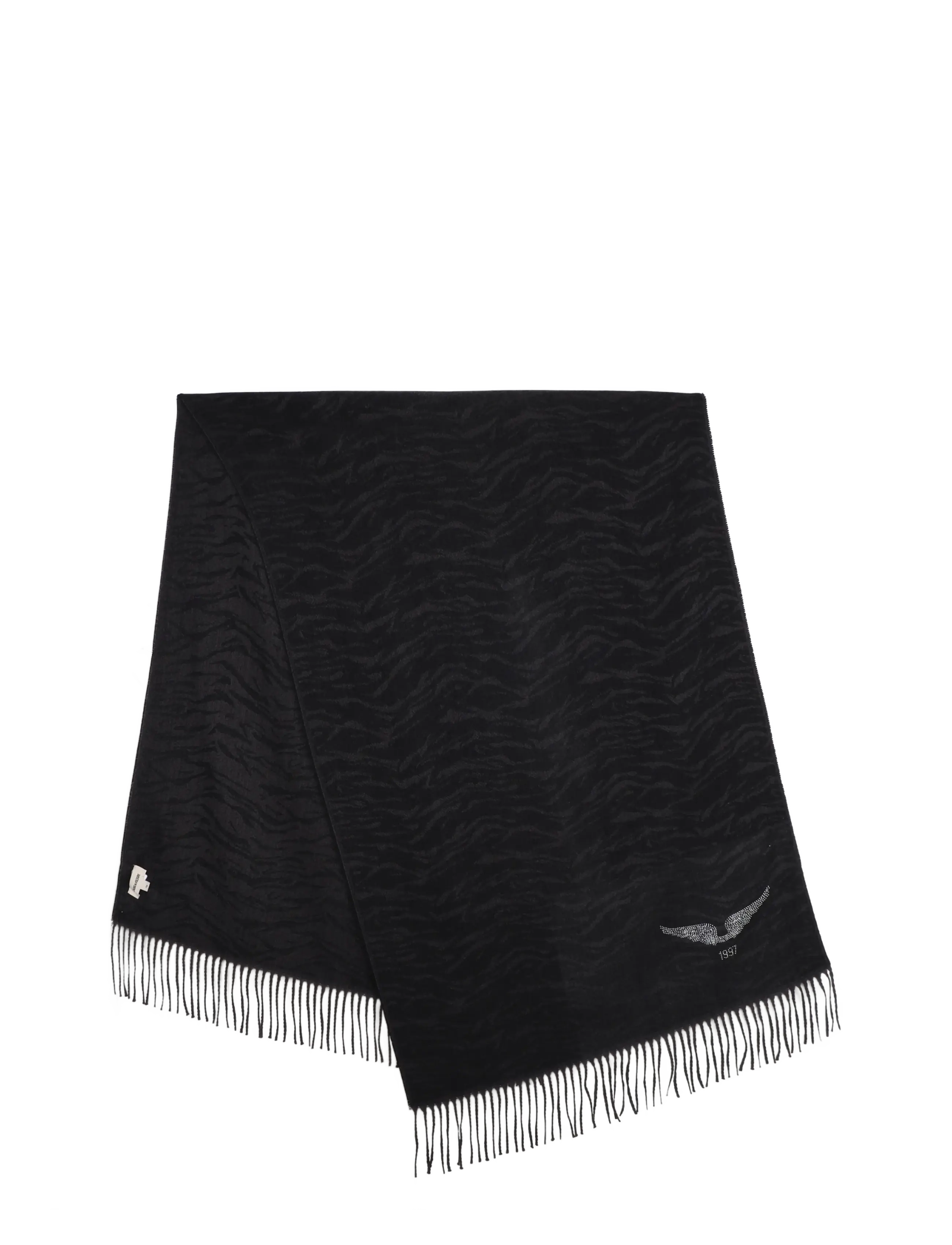 Zadig & Voltaire Kids SCARF - Neuheiten - BLACK / black