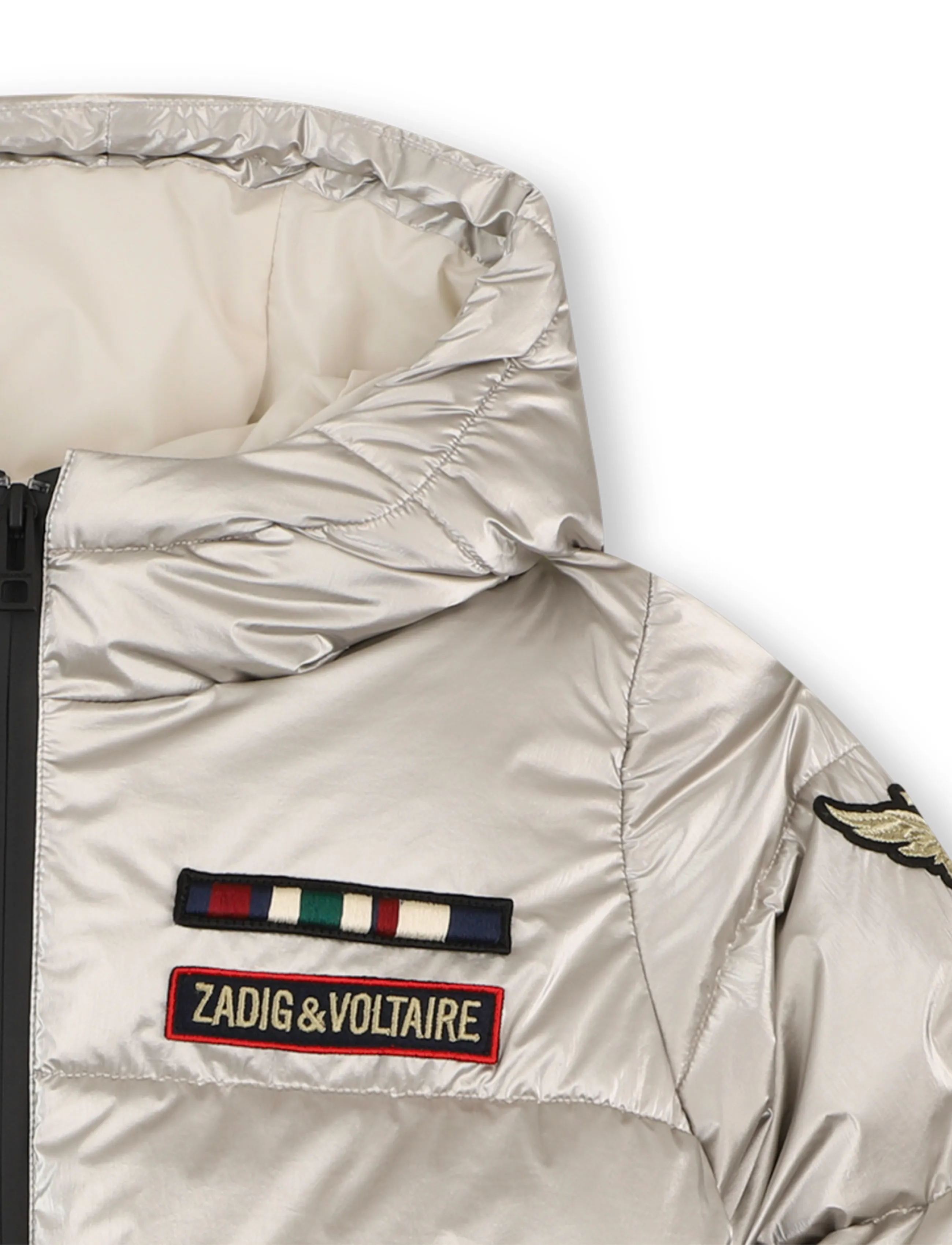 Zadig & Voltaire Kids - PUFFER JACKET - gold yellow - 3