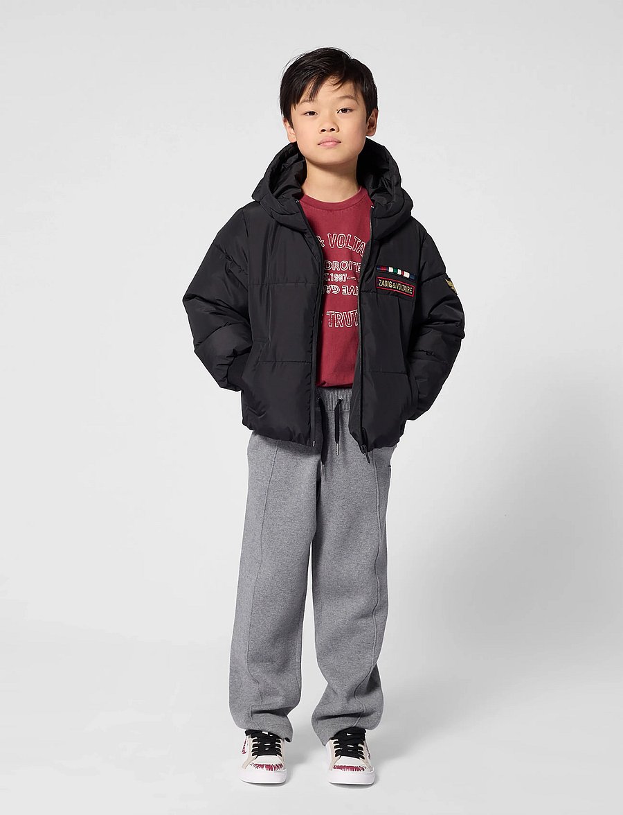 Zadig & Voltaire Kids - PUFFER JACKET - dunjackor & fodrade jackor - black - 0