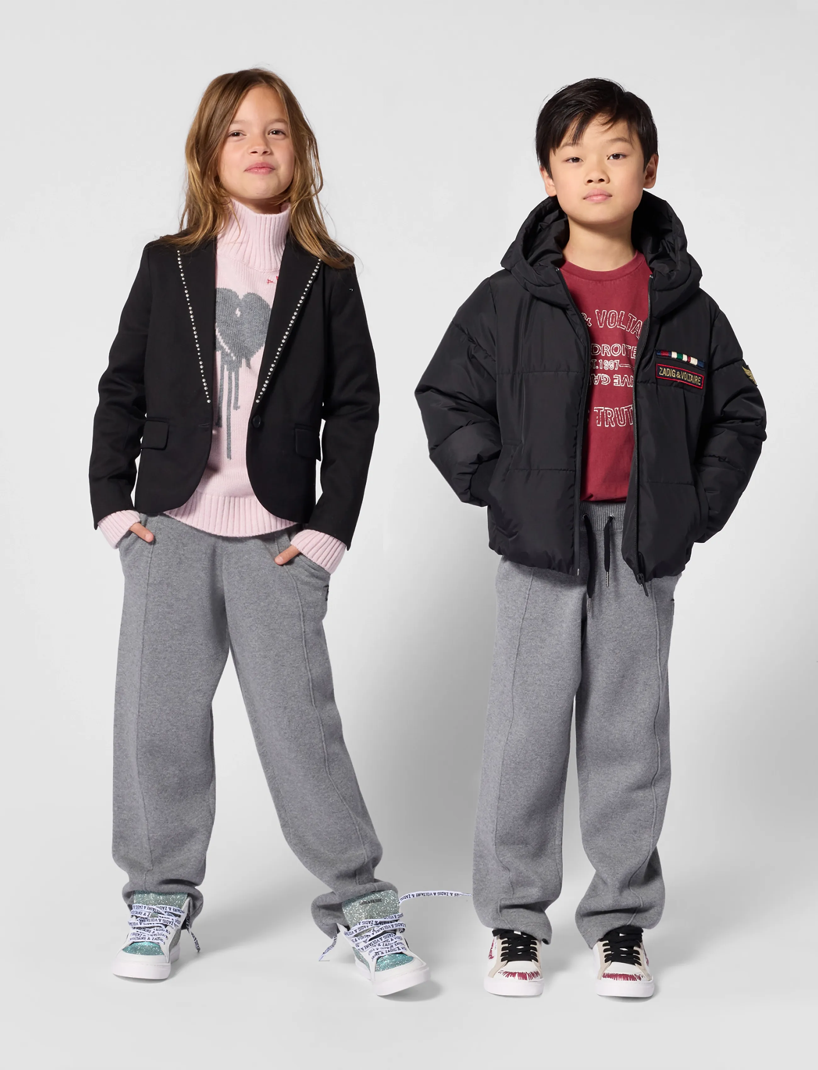 Zadig & Voltaire Kids - PUFFER JACKET - dunjackor & fodrade jackor - black - 3