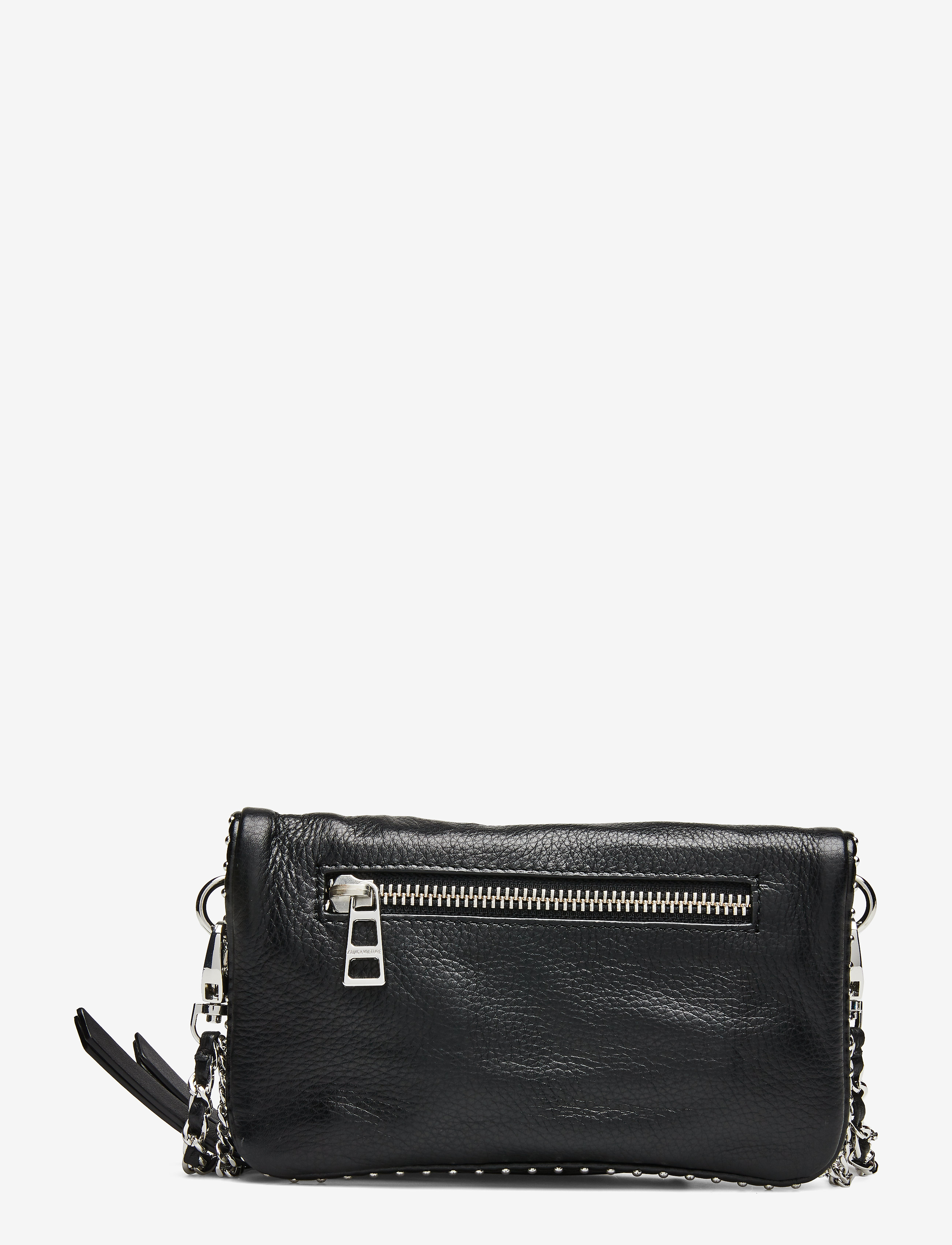 Zadig & Voltaire - ROCK NANO GRAINED LEATHER + STUDS - black - 1