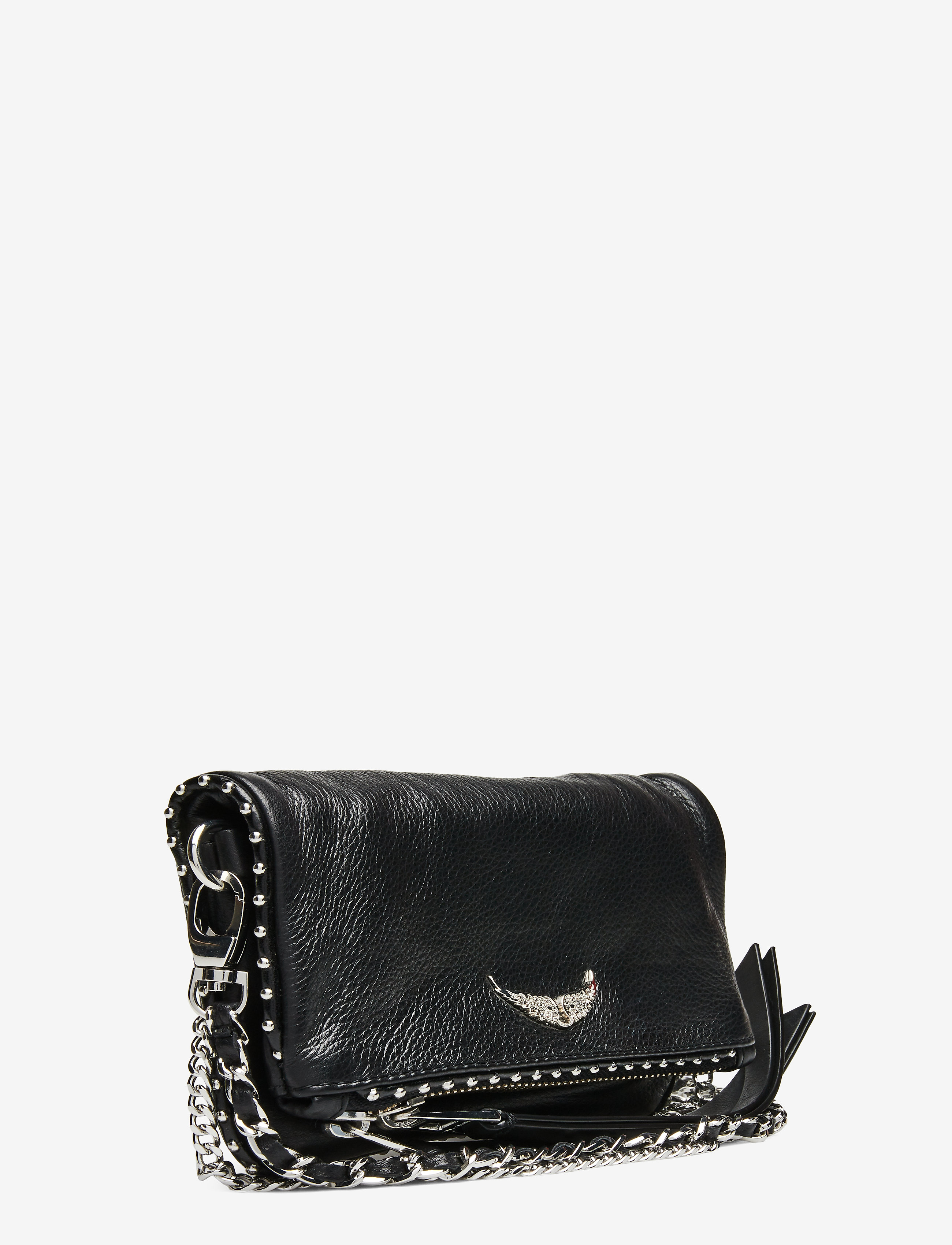 Zadig & Voltaire - ROCK NANO GRAINED LEATHER + STUDS - black - 2