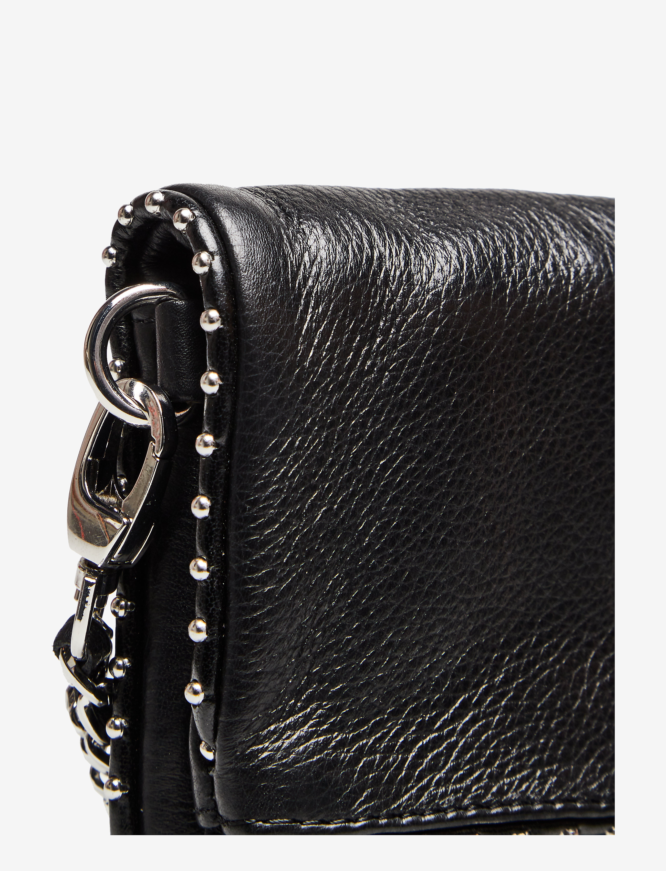 Zadig & Voltaire - ROCK NANO GRAINED LEATHER + STUDS - black - 4