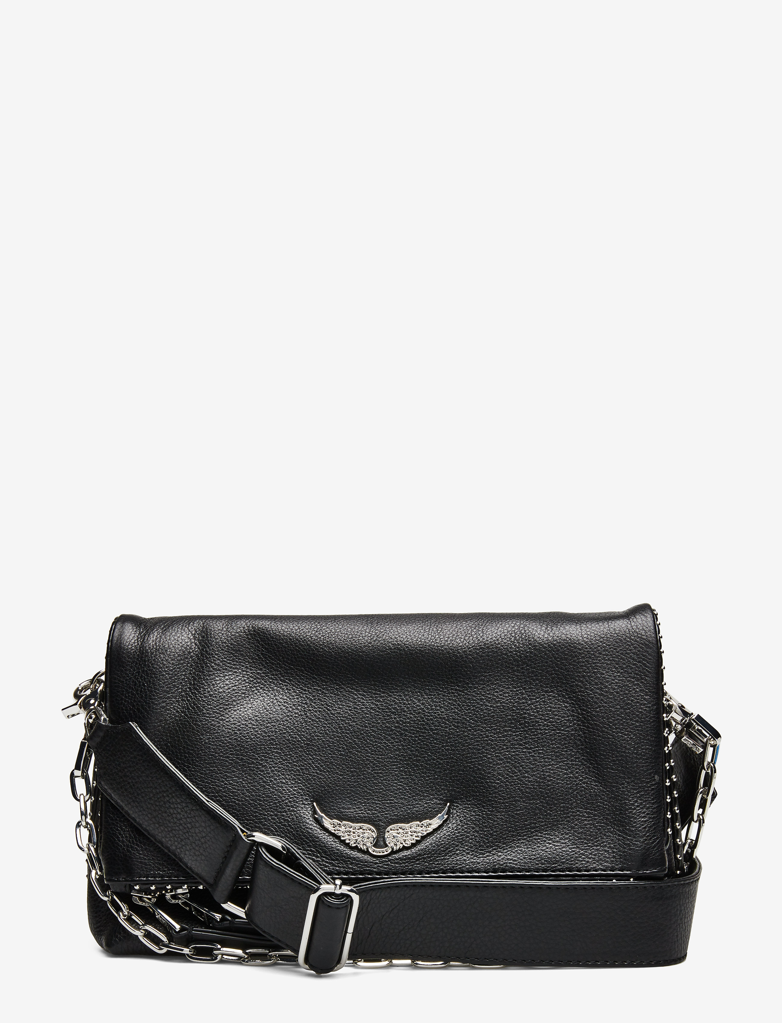 ZADIG & VOLTAIRE Rocky Grained Leder Studs Schwarz - One Size - Damen