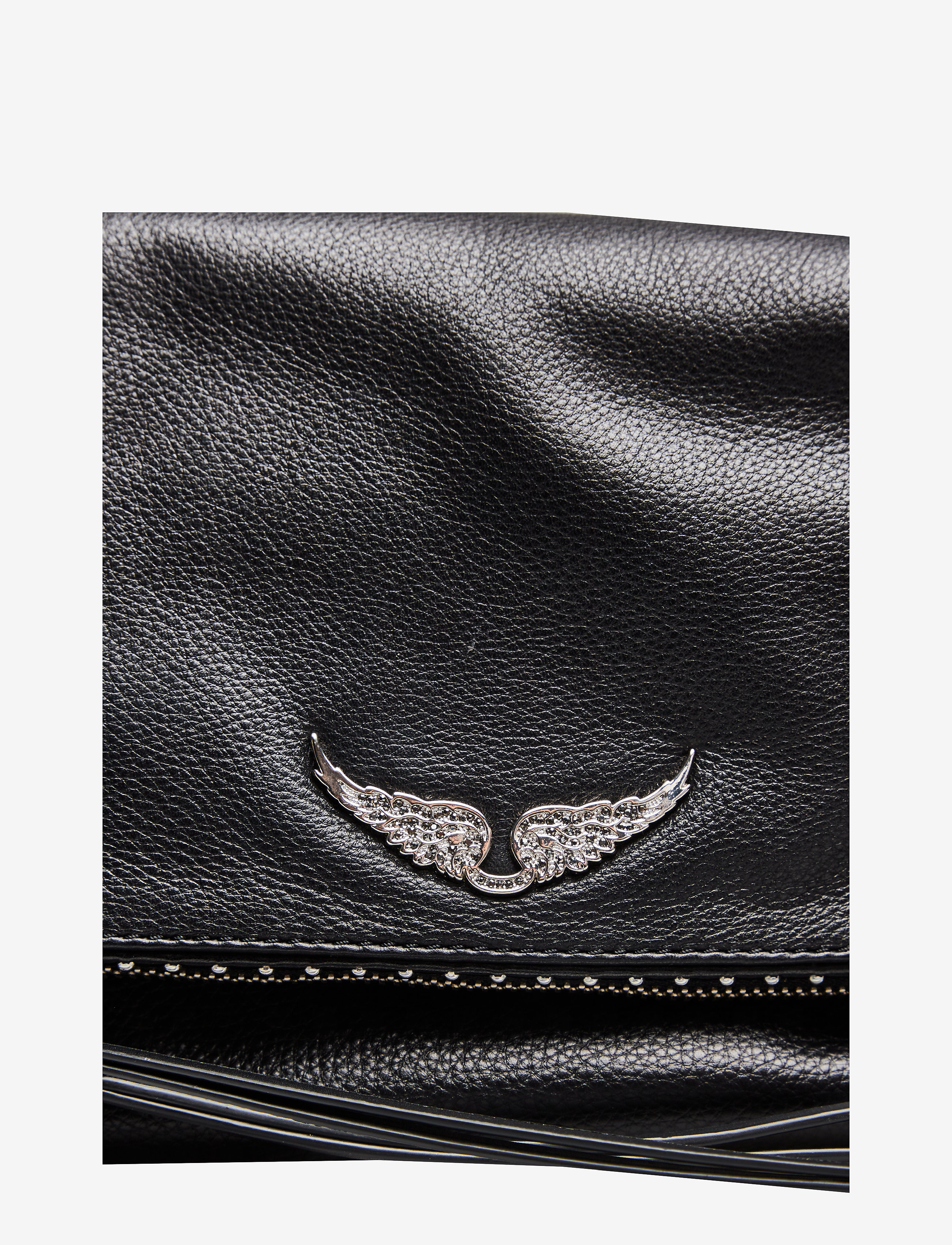 Zadig & Voltaire - ROCKY GRAINED LEATHER STUDS - umhängetaschen - black - 3