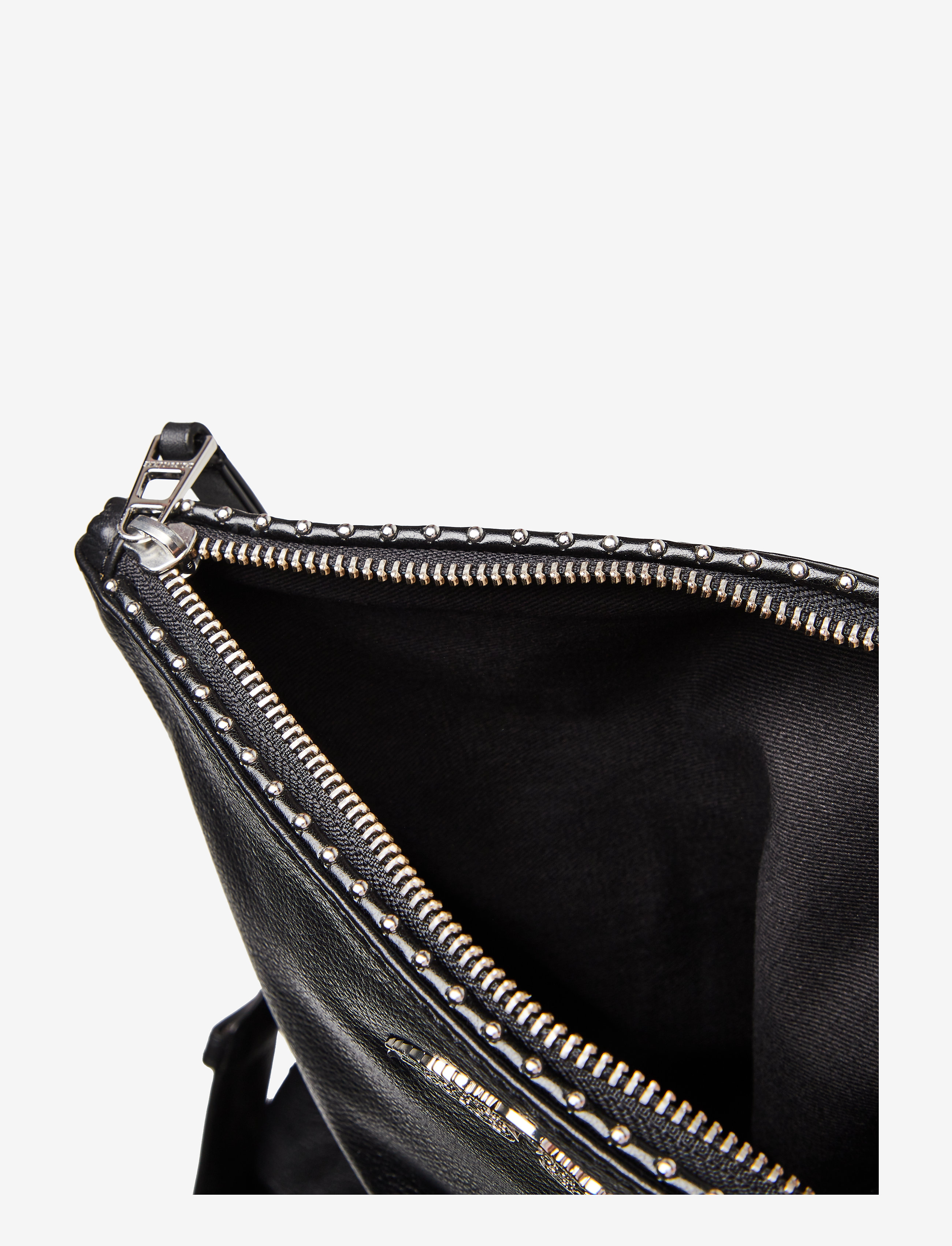 Zadig & Voltaire - ROCKY GRAINED LEATHER STUDS - umhängetaschen - black - 5