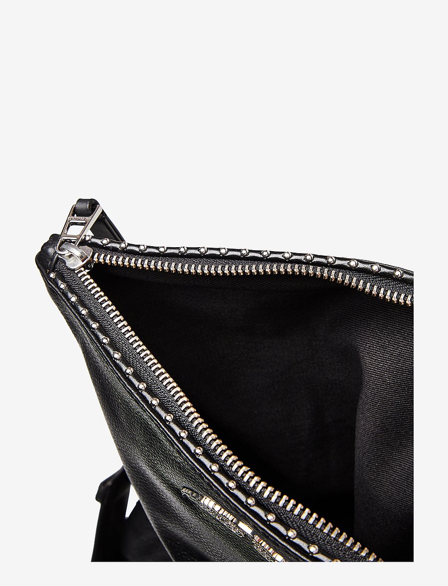 Zadig & Voltaire - ROCKY GRAINED LEATHER STUDS - umhängetaschen - black - 5