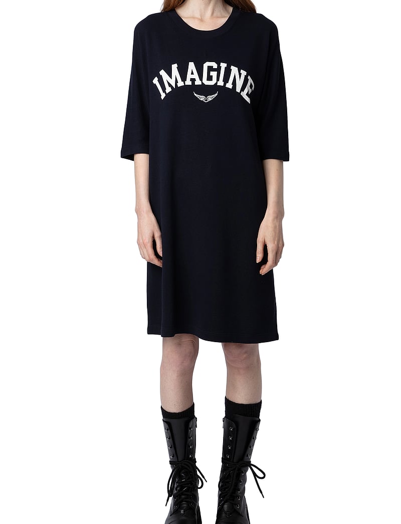 Zadig & Voltaire - PORTMAN ST IMAGINE - t-shirt-kleider - encre - 0
