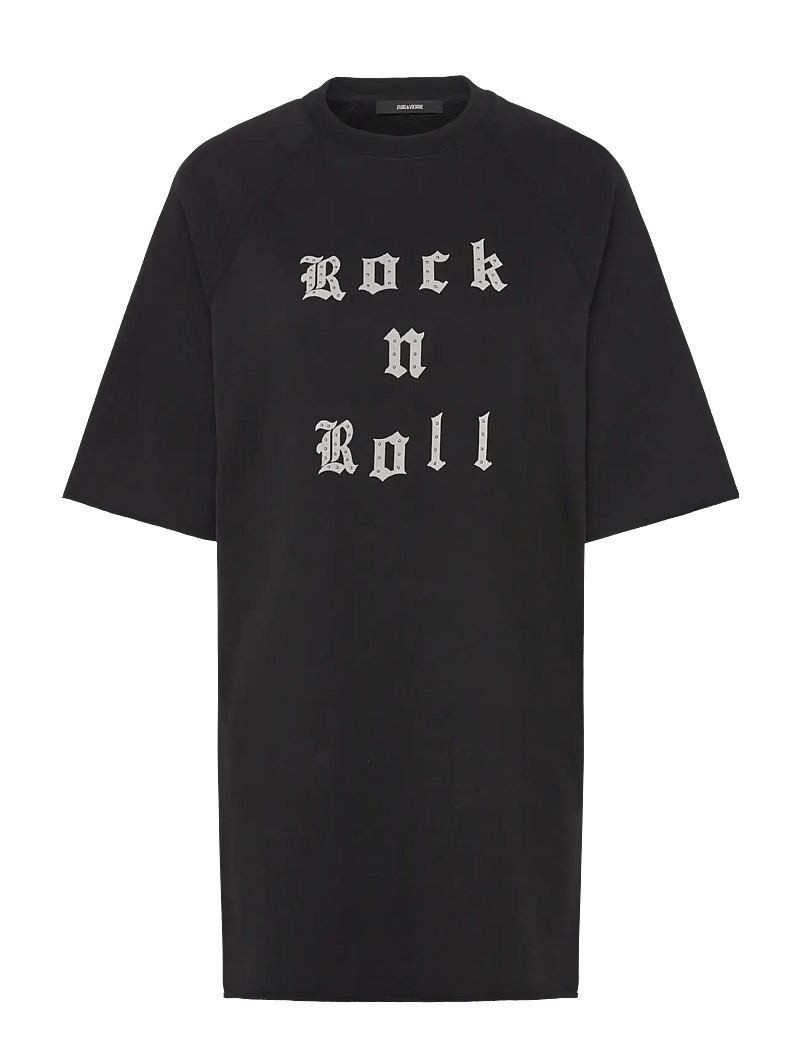 Zadig & Voltaire - GRACE PMO ROCK'N'ROLL STUDS - t-shirts - black - 0