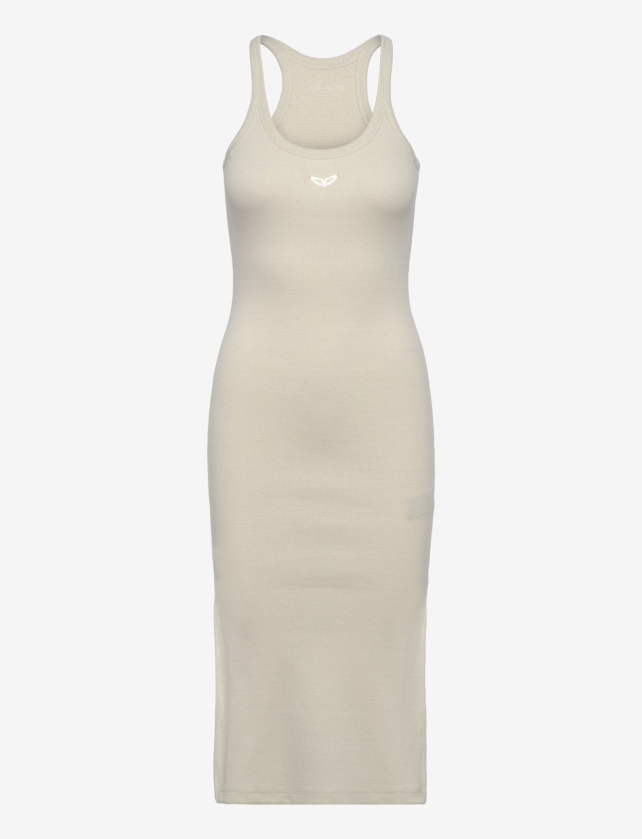 Zadig & Voltaire - ASTRA RIB BIJOUX SHINY - bodycon dresses - ecru - 0