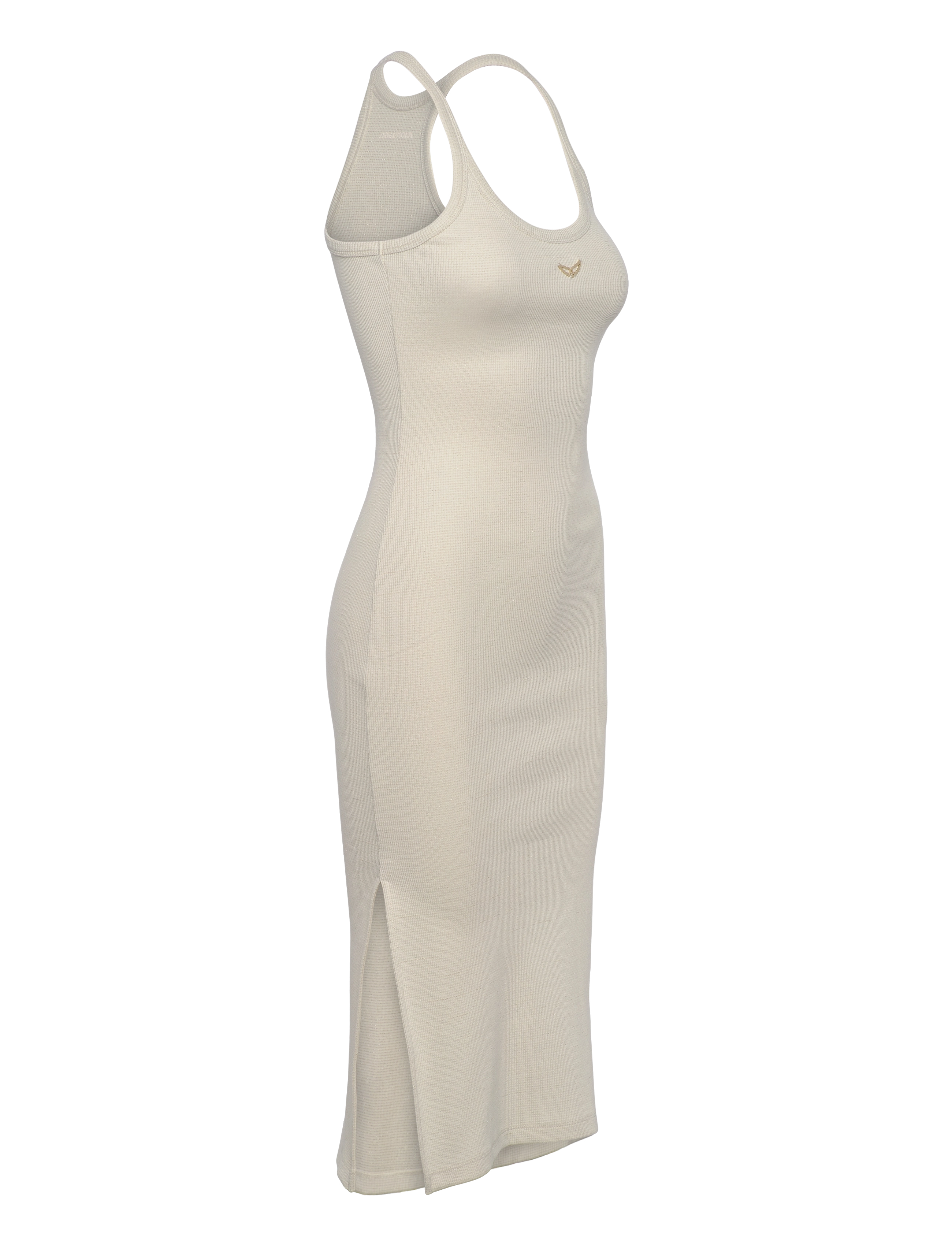 Zadig & Voltaire - ASTRA RIB BIJOUX SHINY - bodycon dresses - ecru - 3