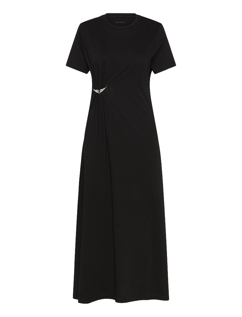 Zadig & Voltaire - RAJA HC PLISSE WINGS - maxi dresses - black - 0