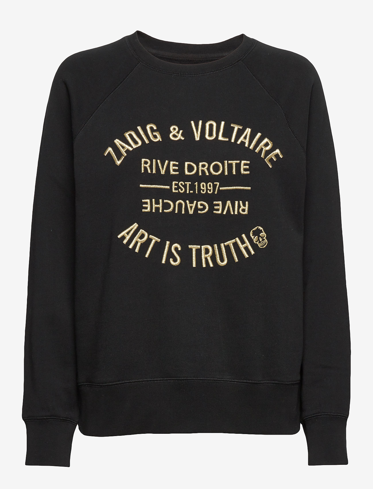 Zadig & Voltaire - UPPER BLASON BRODE - dressipluusid ja kapuutsiga dressipluusid - black - 1