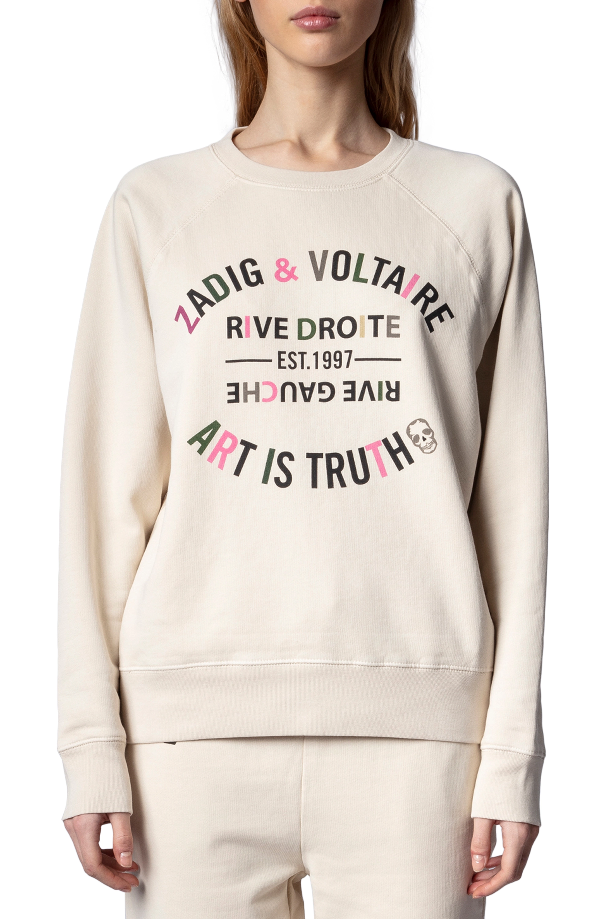 Zadig & Voltaire - UPPER BLASON BRODE MULTICO - beige - 2