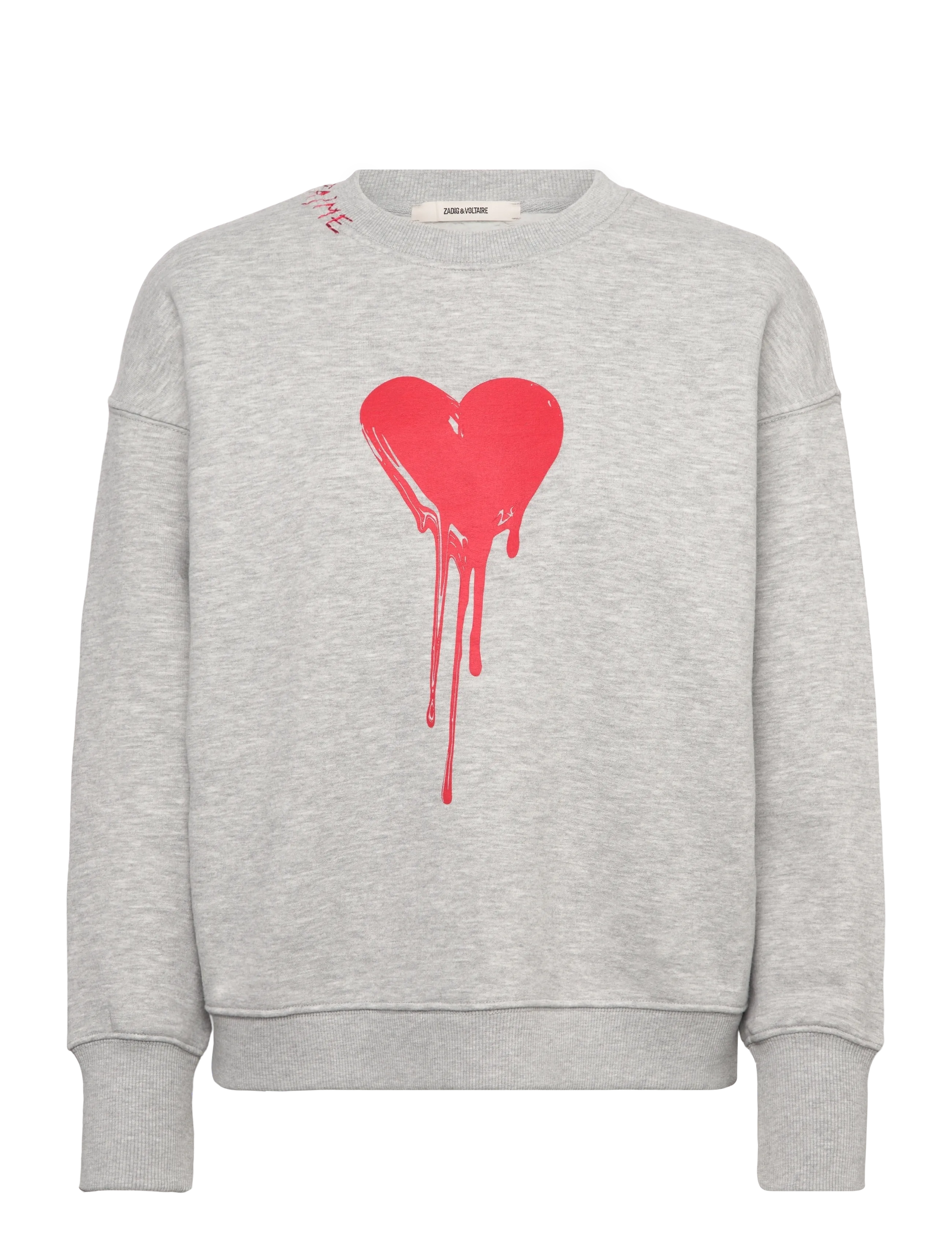 ZADIG & VOLTAIRE Oscar Pmo Flowing Heart Grau - S - Damen