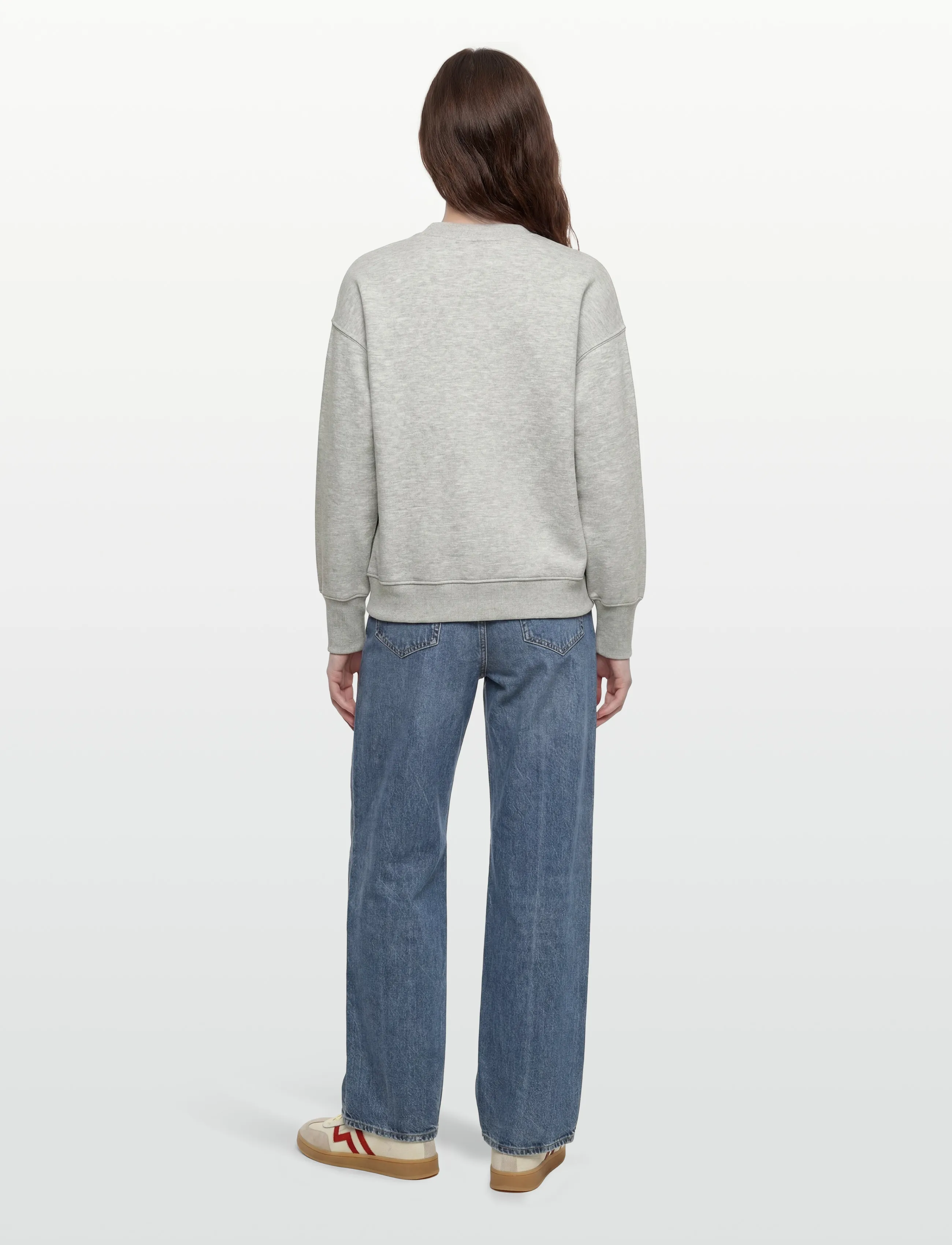 Zadig & Voltaire - OSCAR PMO FLOWING HEART - sweatshirts & hættetrøjer - gris chine clai - 4