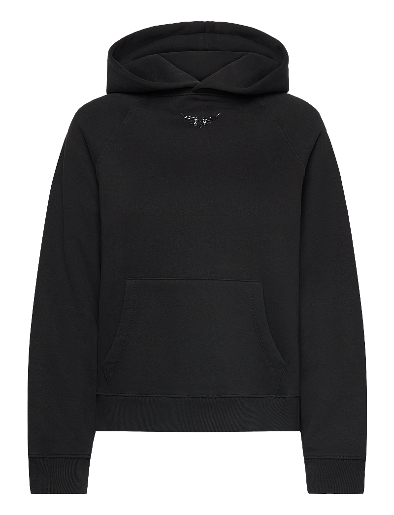 Zadig & Voltaire - GEORGY PMO WINGS STRASS - sportiska stila džemperi un džemperi ar kapuci - noir - 1