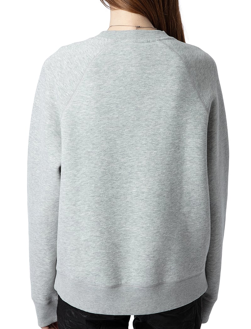 Zadig & Voltaire - UPPER PMO WINGS STRASS - sweatshirts & hoodies - gris chine clai - 4