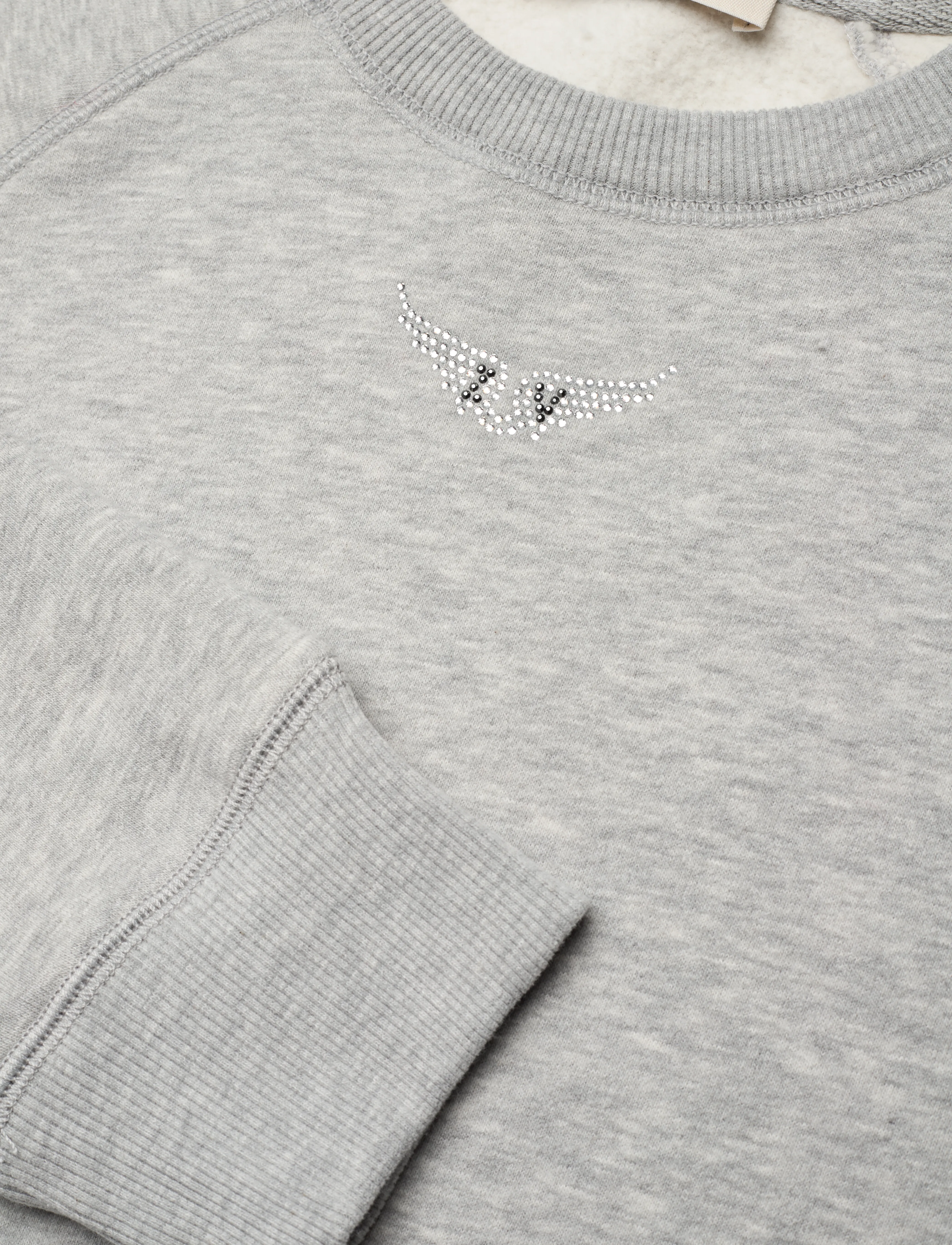 Zadig & Voltaire - UPPER PMO WINGS STRASS - gris chine clai - 5