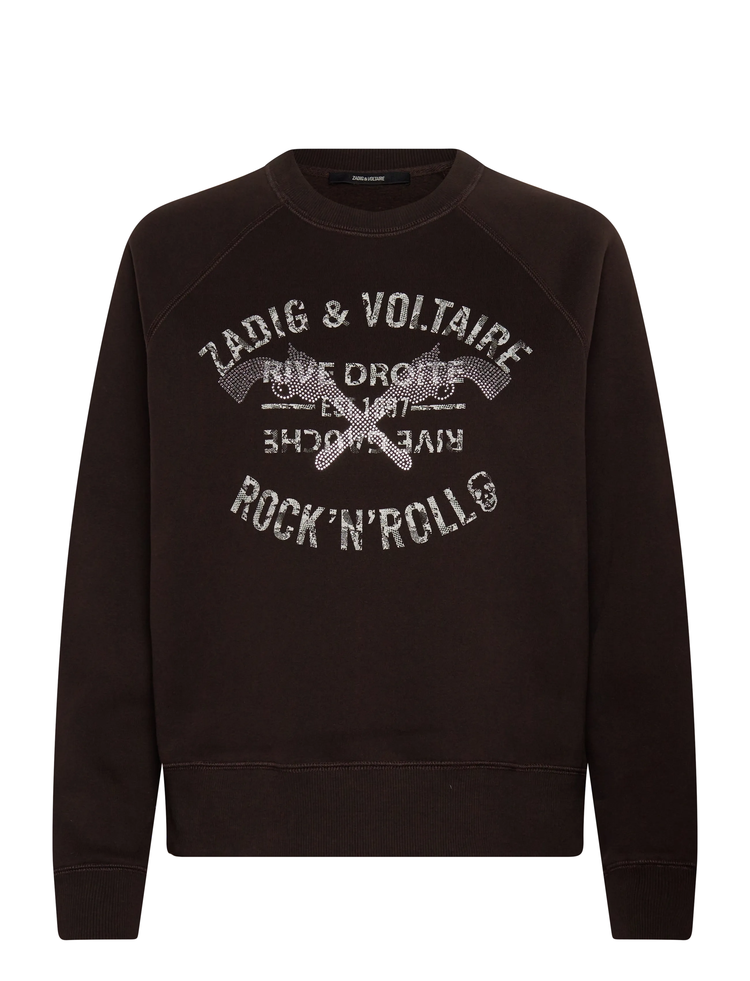 Zadig & Voltaire UPPER PMO BLASON RDRG STRASS - Riided - DARK CHOCOLATE / brown