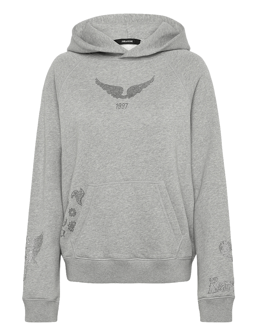 Zadig & Voltaire - GEORGY MO MULTICUSTO STRASS - gris chine - 0