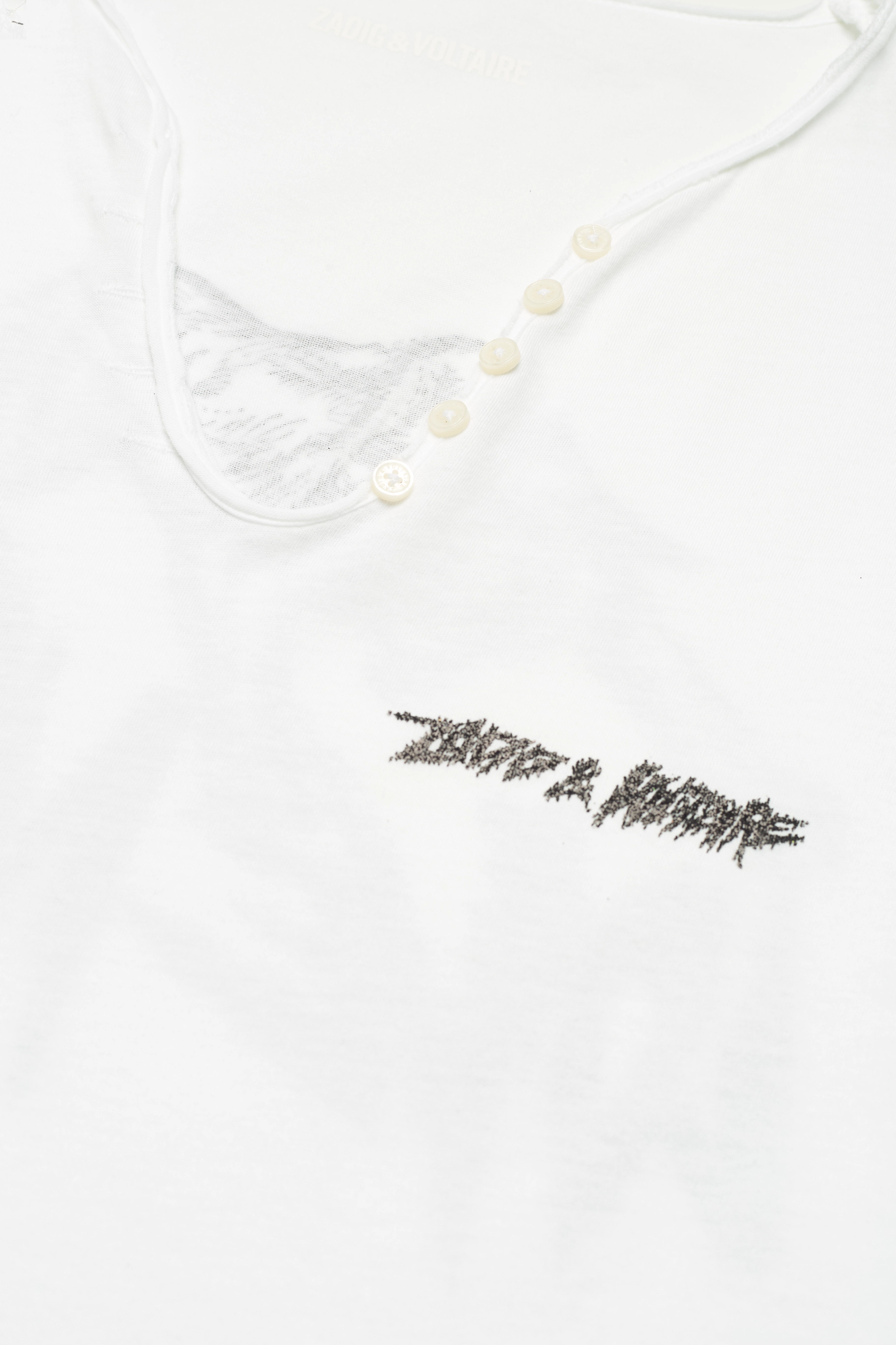 Zadig & Voltaire - TUNISIEN ML  JAGUARD LOVE NOW - white - 2