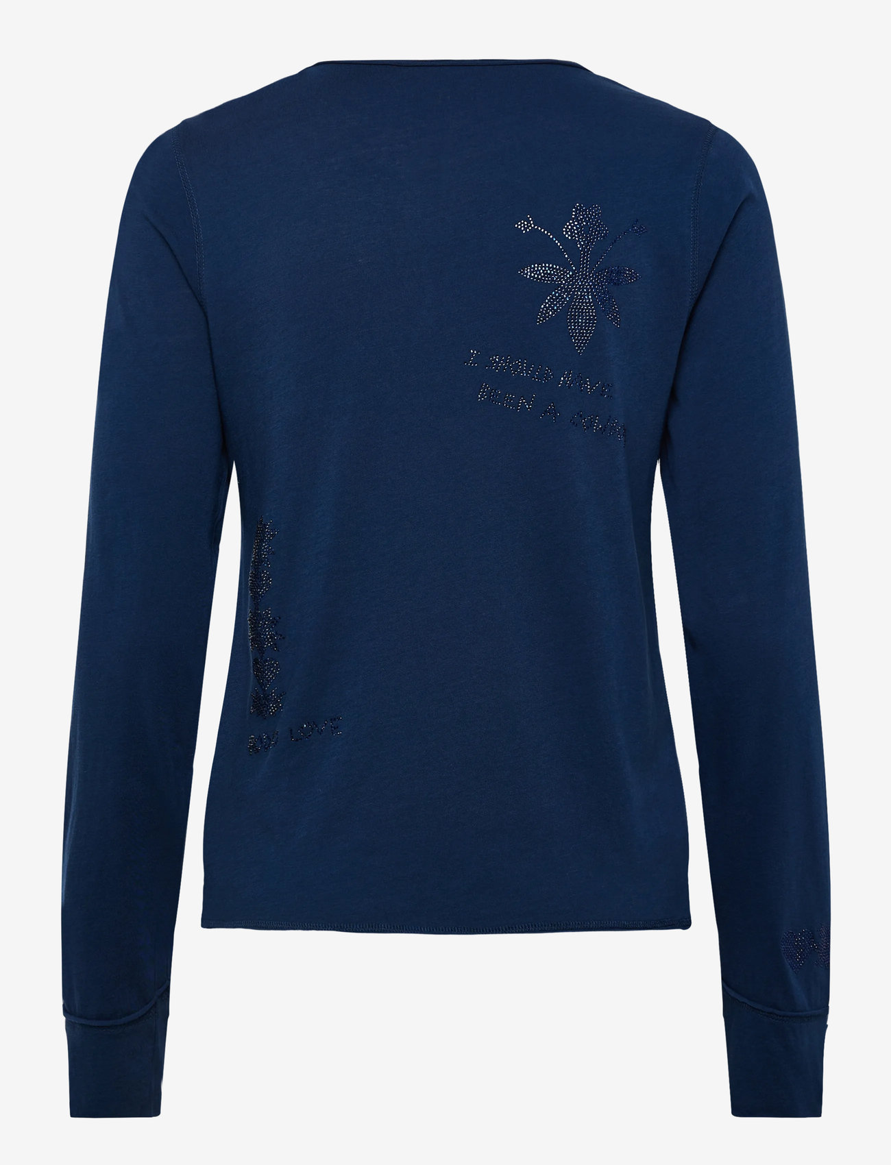 Zadig & Voltaire - TUNI ML CL MULTI STRASS - langärmlige tops - blueberry - 1