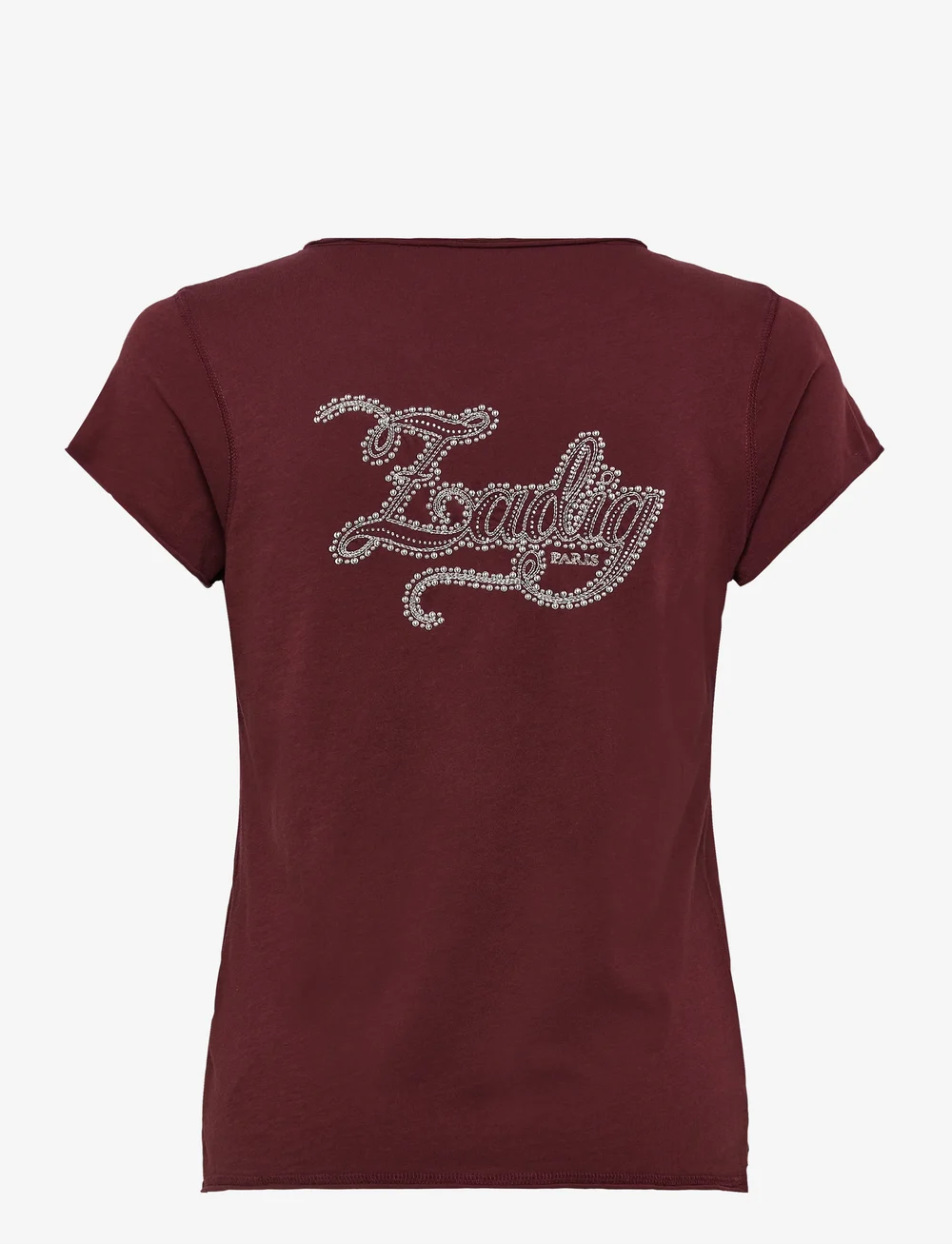 Zadig & Voltaire - TUNI MC CL INCRUSTATION - t-shirts - burgundy - 1