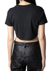 Zadig & Voltaire - CARLY WINGS - crop topit - black - 3