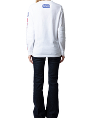 Zadig & Voltaire - NOANE VOLTAIRE MULTIBADGE - sportiska stila džemperi un džemperi ar kapuci - blanc - 3