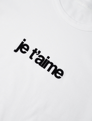 Zadig & Voltaire - WOOP ICO FLOC JE T AIME - t-shirts - blanc - 5