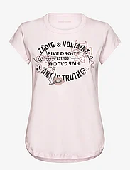Zadig & Voltaire - WOOP ICO BLASON MULTICUSTO LUR - t-skjorter - parme - 0