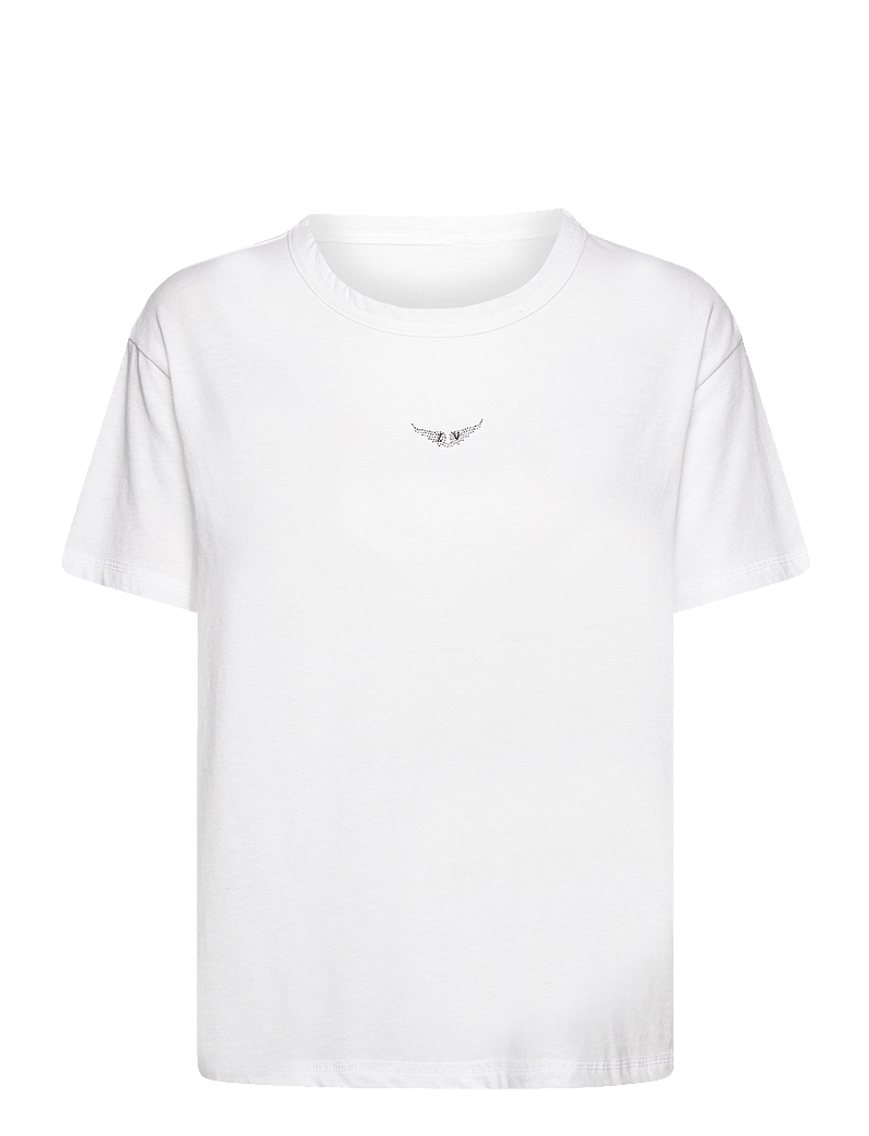 Zadig & Voltaire - MARTA PCL WINGS STRASS - t-shirts & tops - blanc - 1