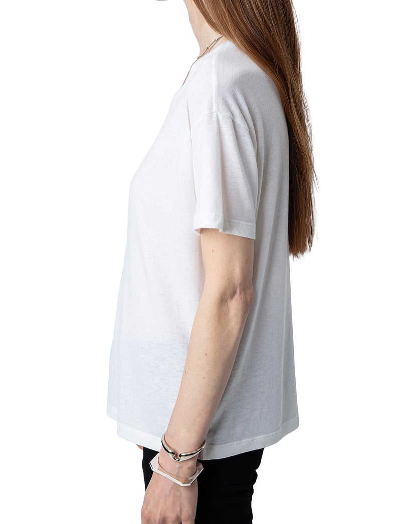Zadig & Voltaire - MARTA PCL WINGS STRASS - t-shirts & tops - blanc - 3