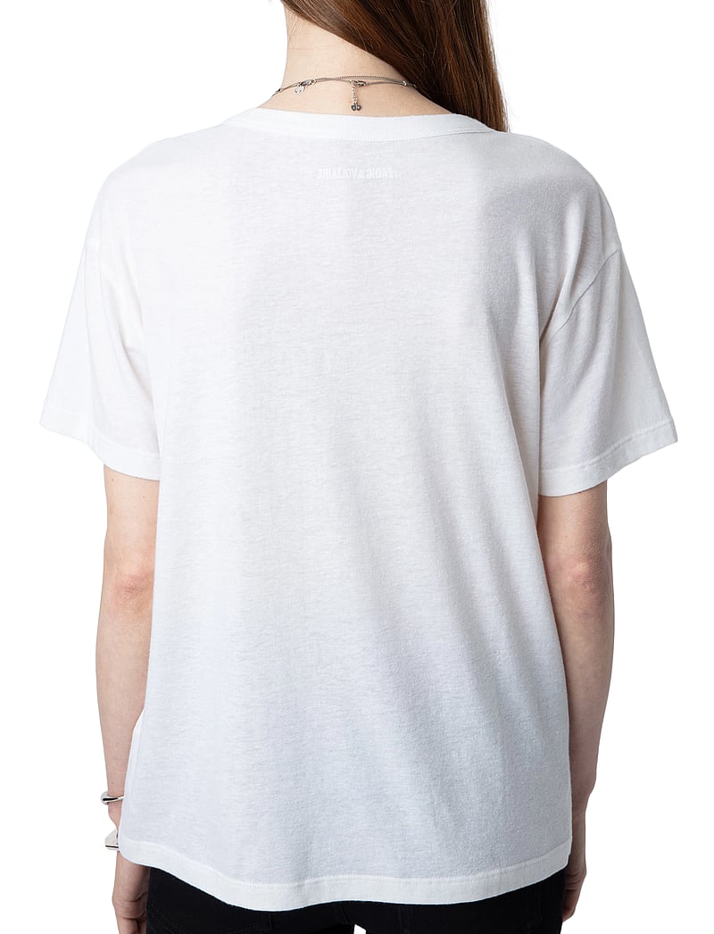 Zadig & Voltaire - MARTA PCL WINGS STRASS - t-shirts & tops - blanc - 4