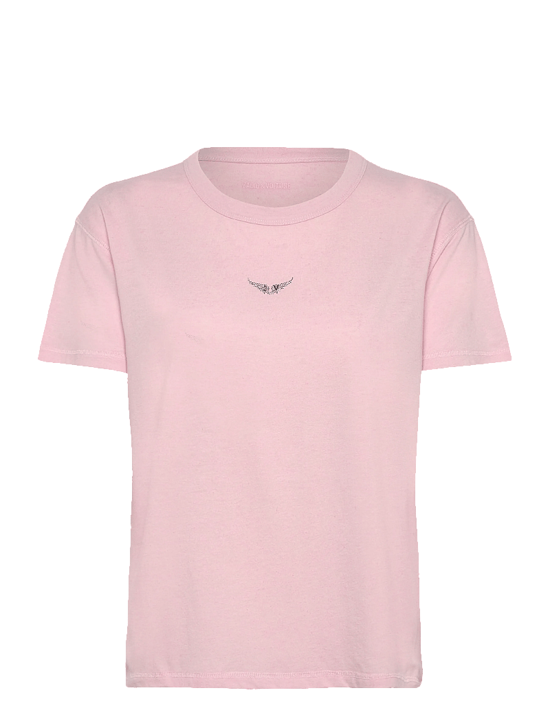 Zadig & Voltaire - MARTA PCL WINGS STRASS - t-shirts - candy - 0