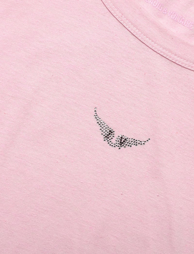Zadig & Voltaire - MARTA PCL WINGS STRASS - t-shirts - candy - 2