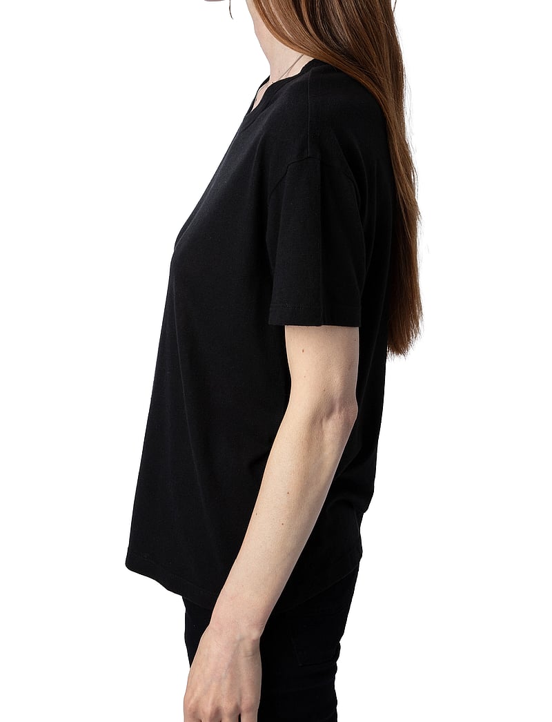 Zadig & Voltaire - MARTA PCL WINGS STRASS - t-shirts & tops - noir - 3