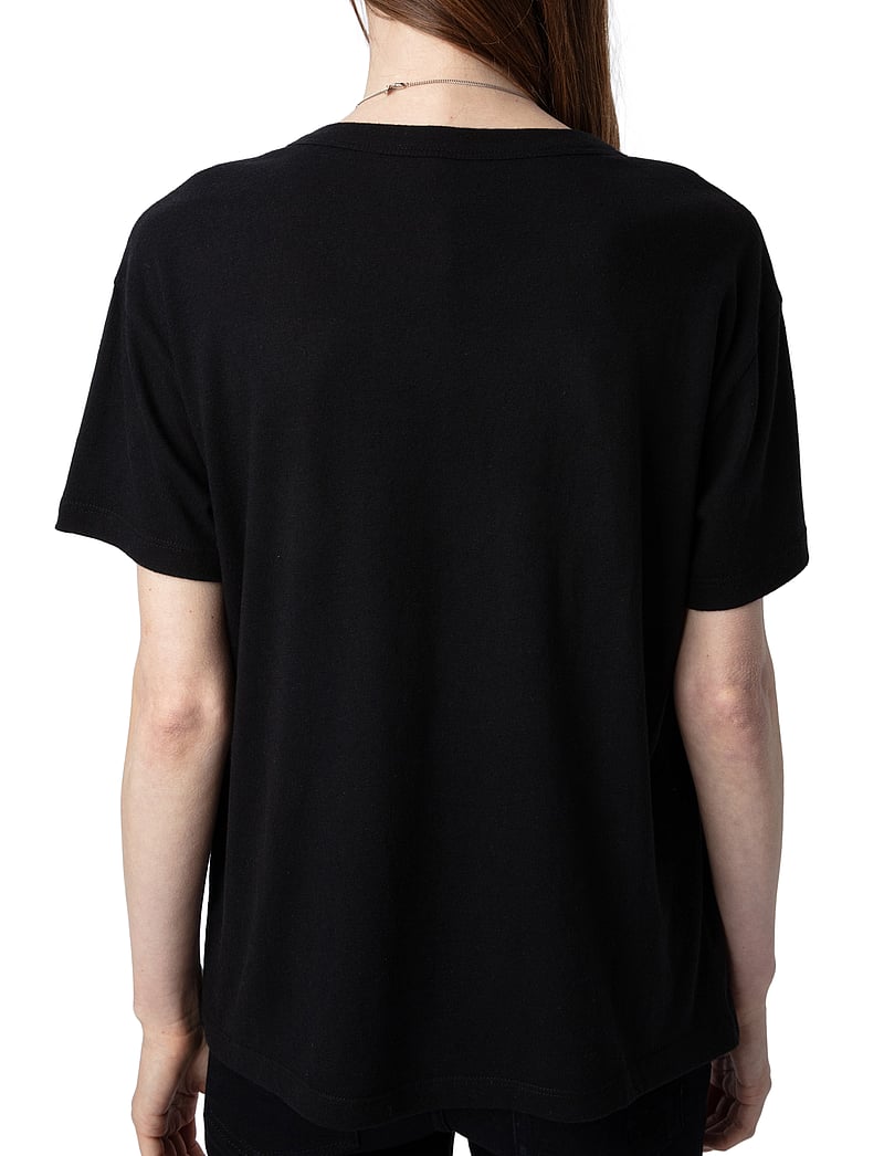 Zadig & Voltaire - MARTA PCL WINGS STRASS - t-shirts & tops - noir - 4